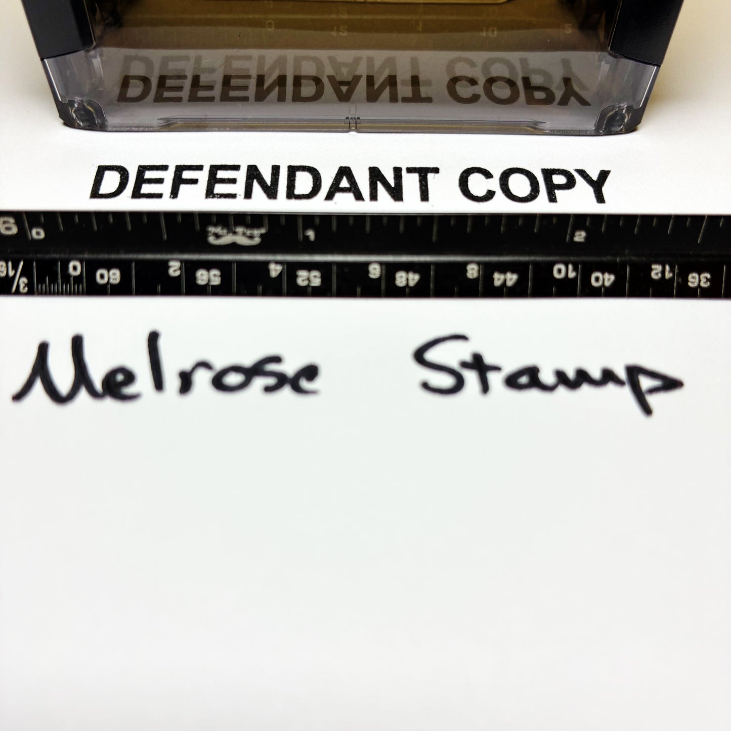Defendant Copy Rubber Stamp Black Ink Self Inking Ideal 4913