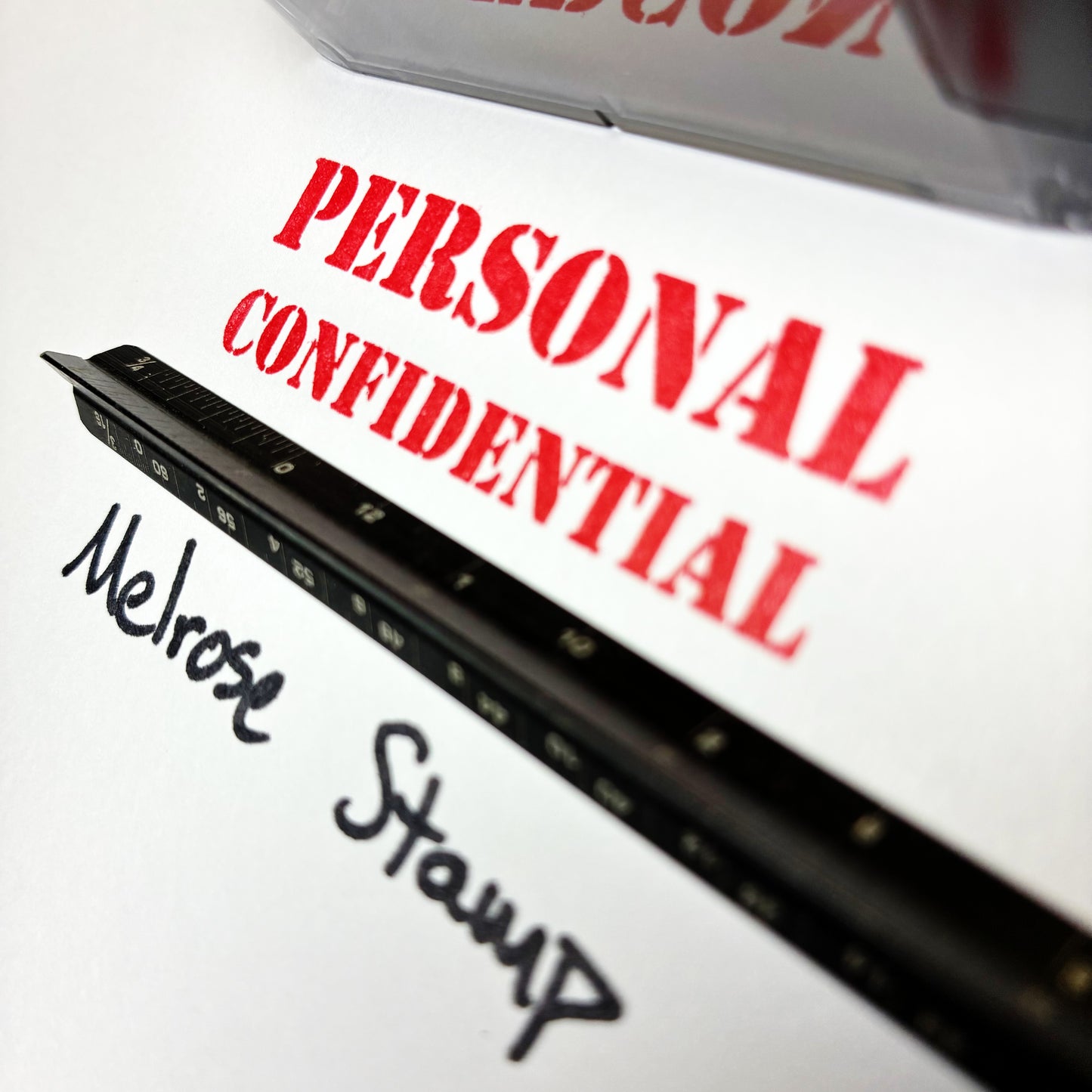 Personal Confidential Rubber Stamp Red Ink Self Inking Ideal 4913