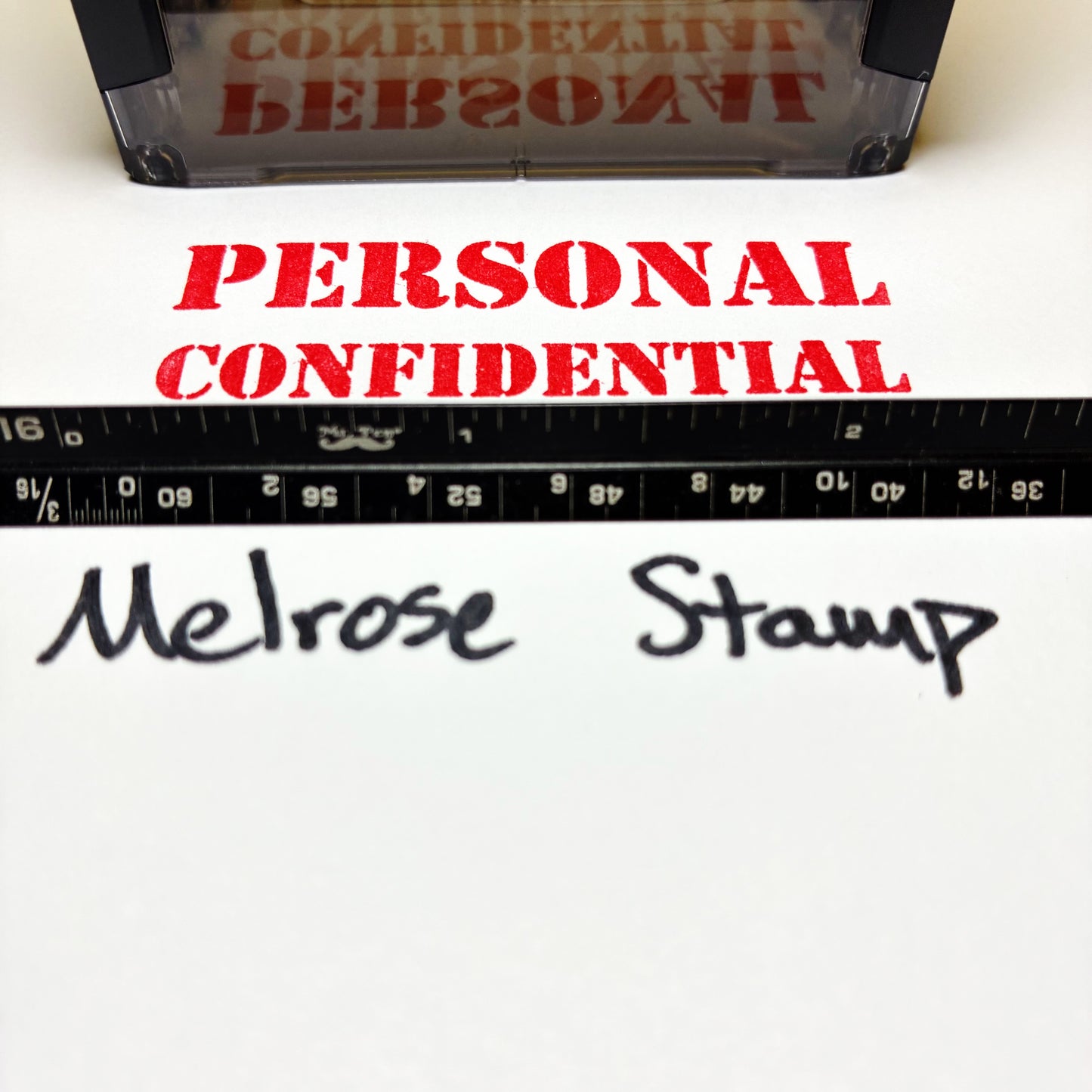 Personal Confidential Rubber Stamp Red Ink Self Inking Ideal 4913