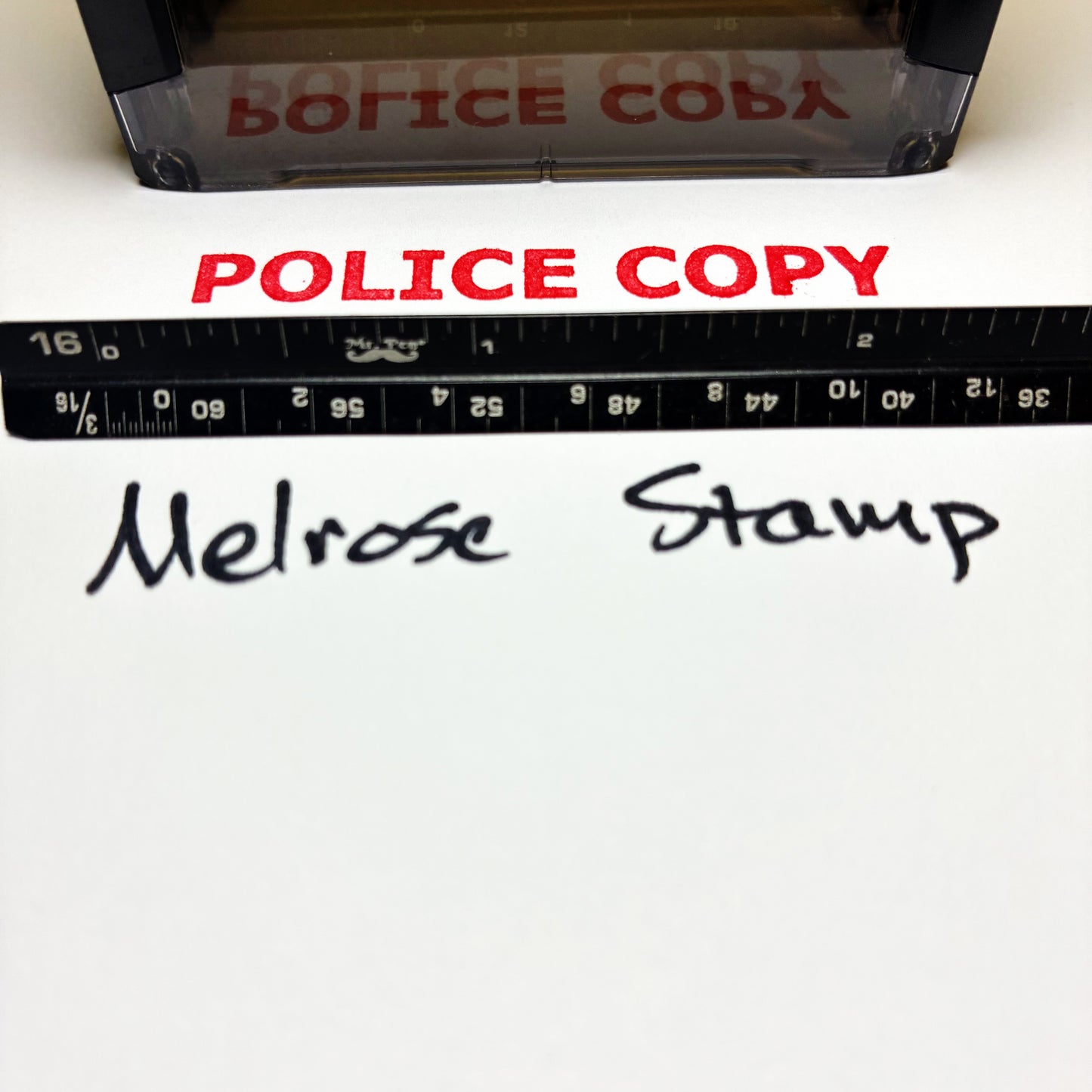 Police Copy Rubber Stamp Red Ink Self Inking Large Ideal 4913