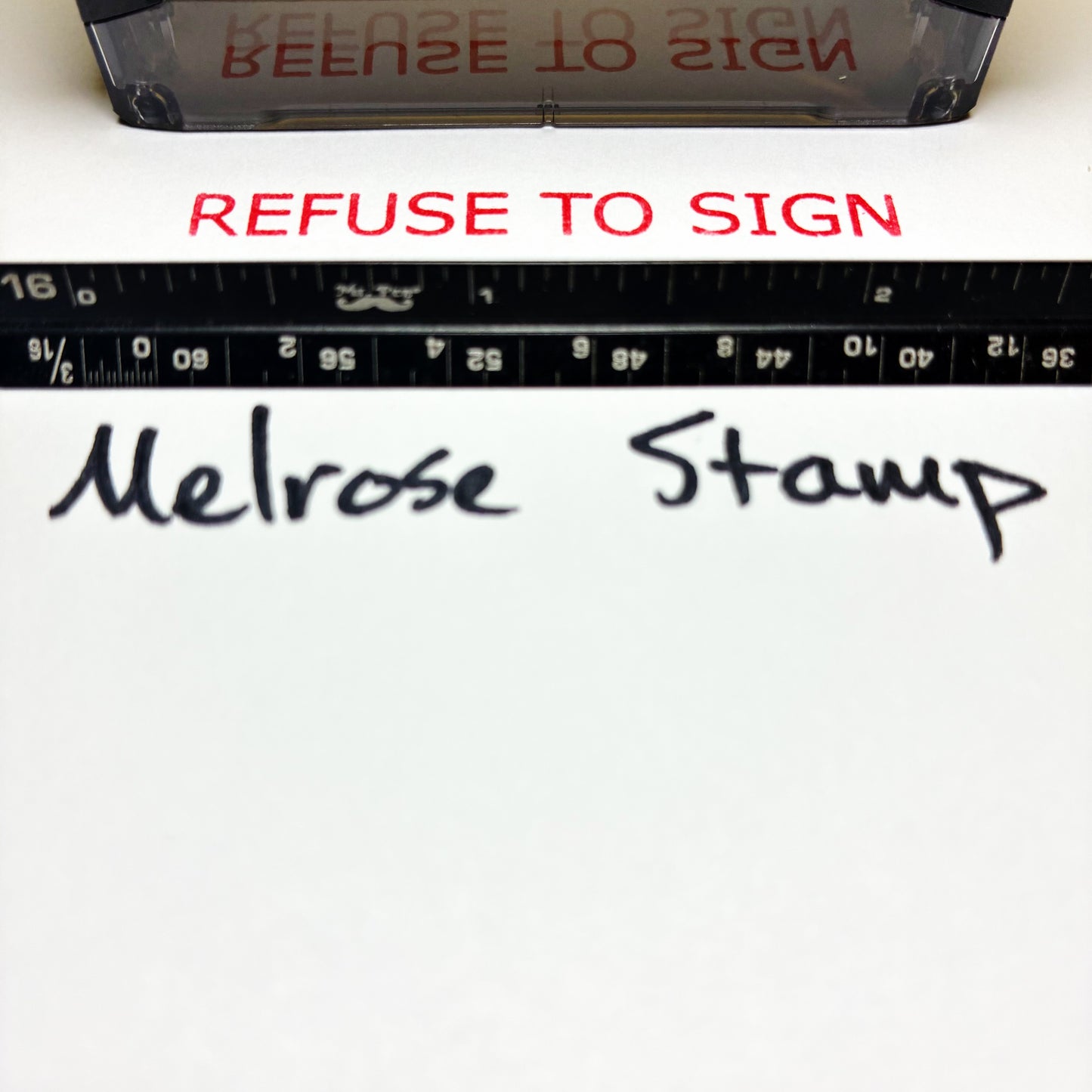 Refuse To Sign Rubber Stamp Red Ink Self Inking Ideal 4913