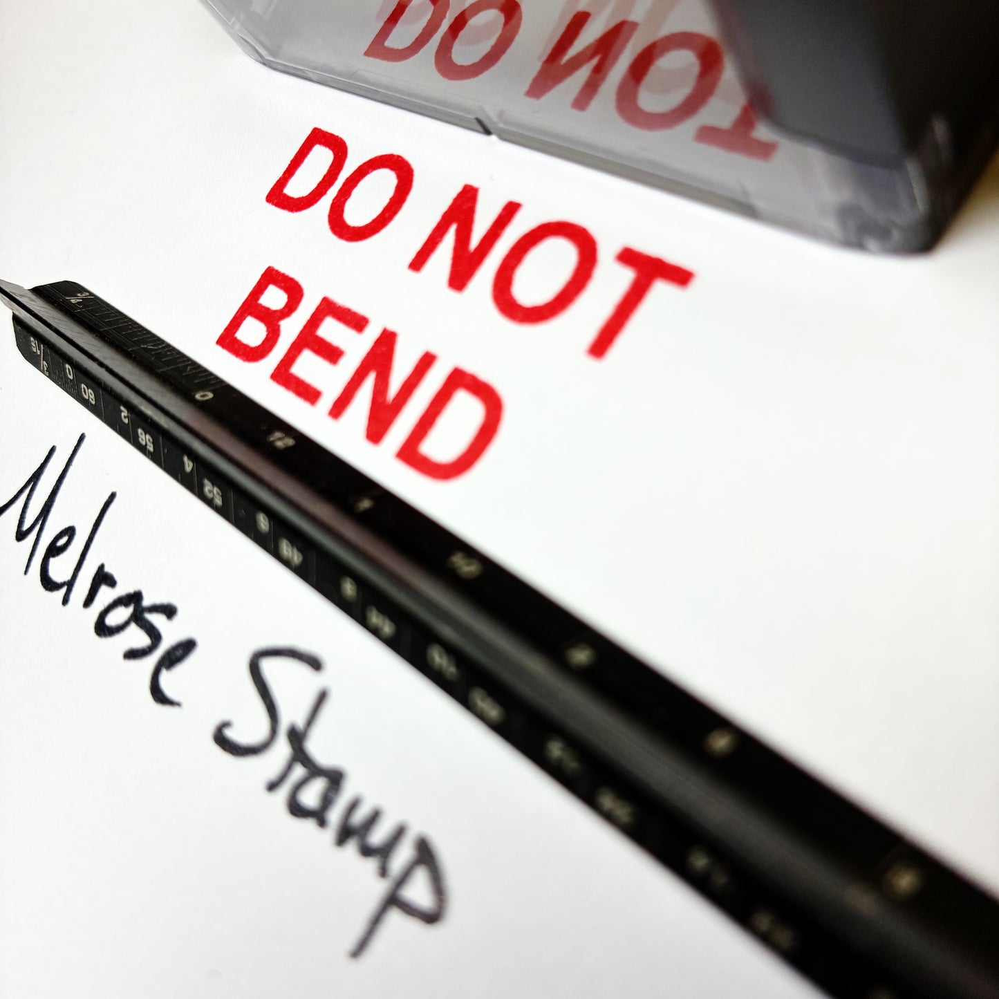 Do Not Bend Rubber Stamp Red Ink Self Inking Ideal 4913