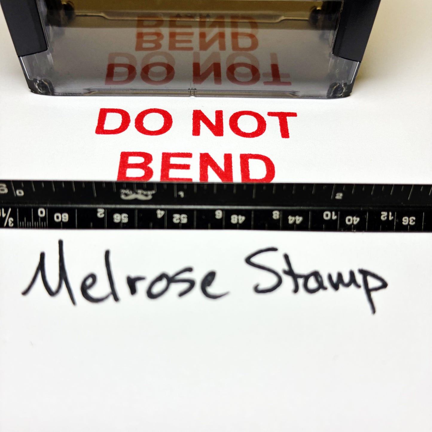 Do Not Bend Rubber Stamp Red Ink Self Inking Ideal 4913