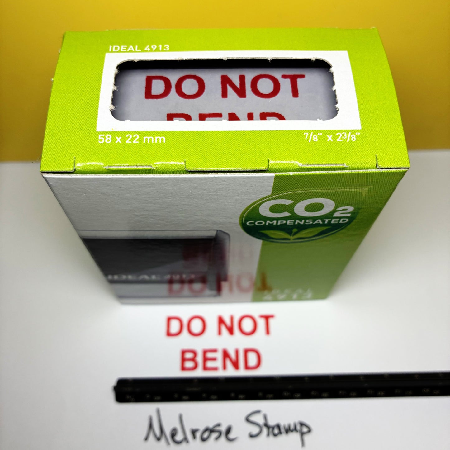 Do Not Bend Rubber Stamp Red Ink Self Inking Ideal 4913