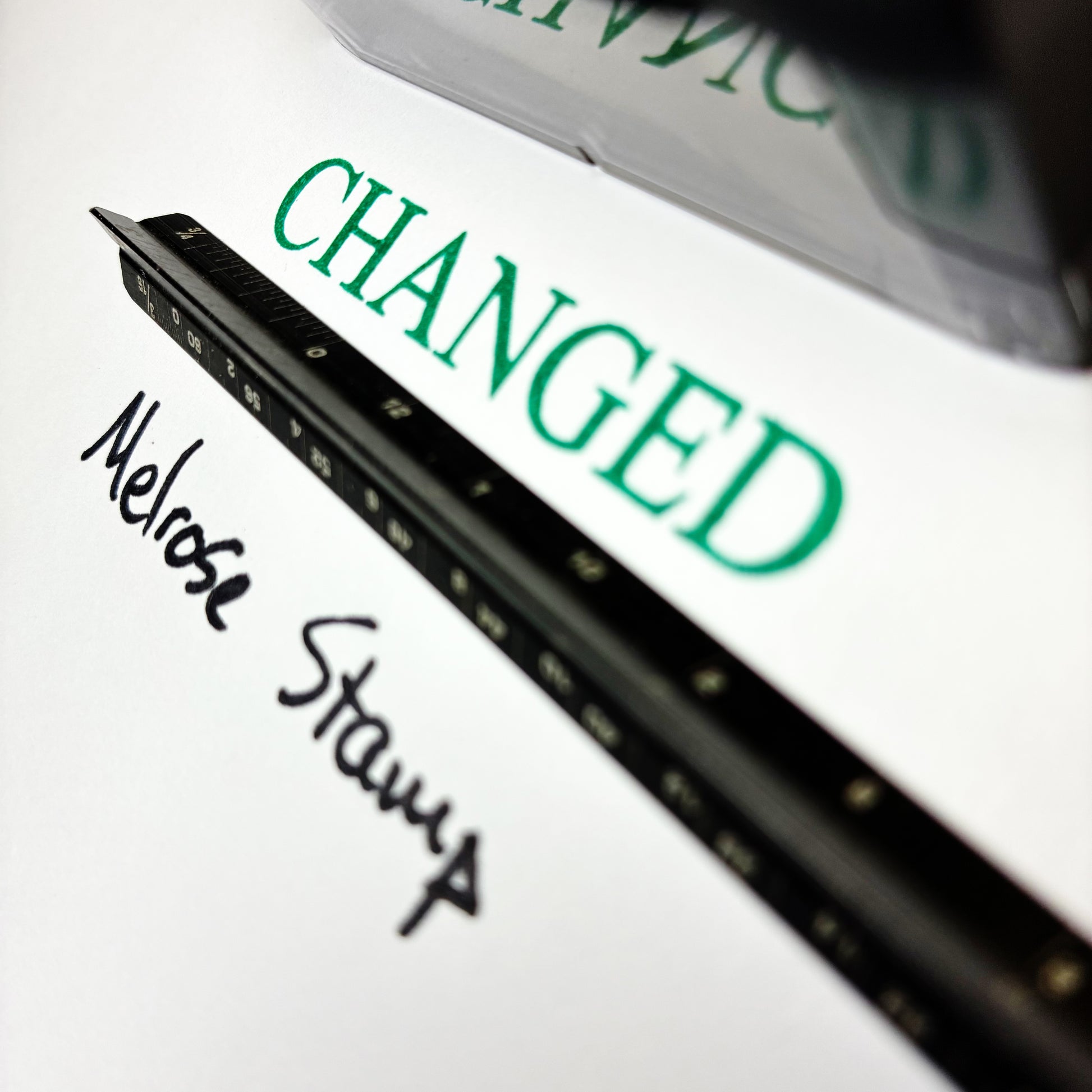 Changed stamp green ink self-inking large