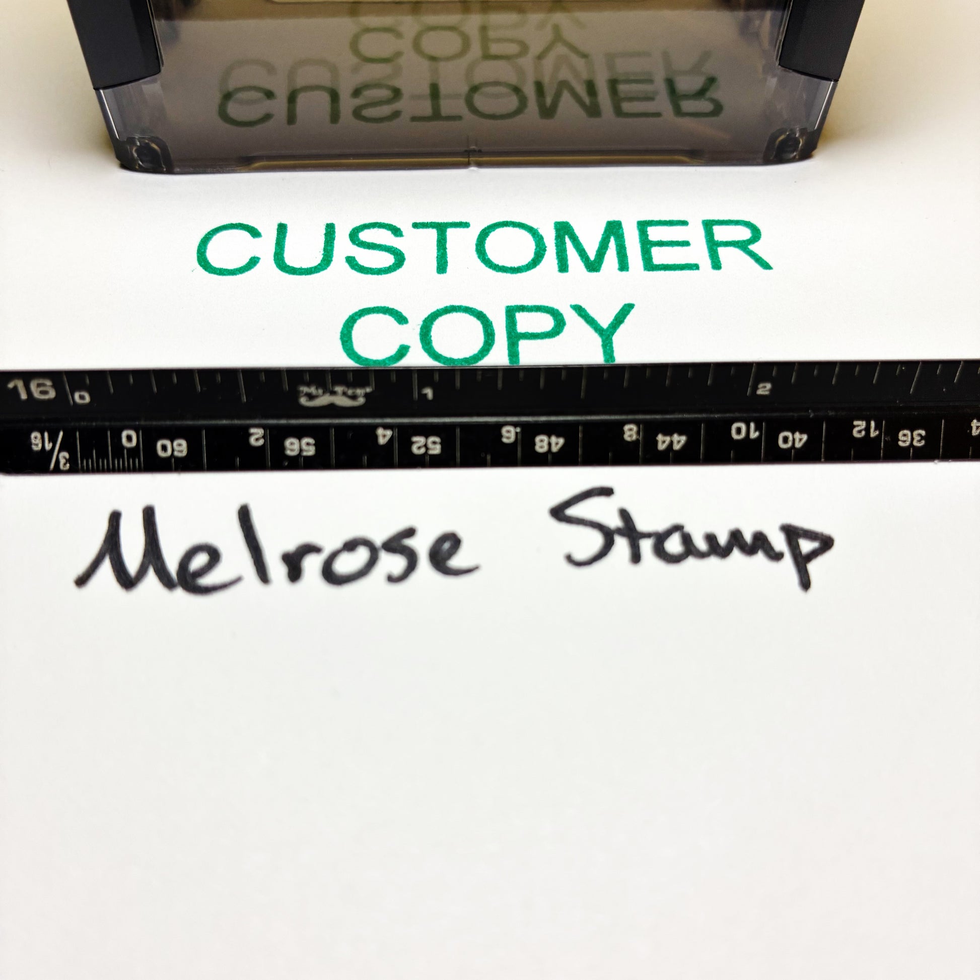 Customer Copy stamp green ink large