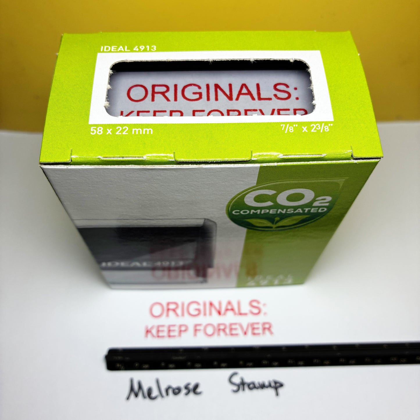 Originals Keep Forever stamp in the box