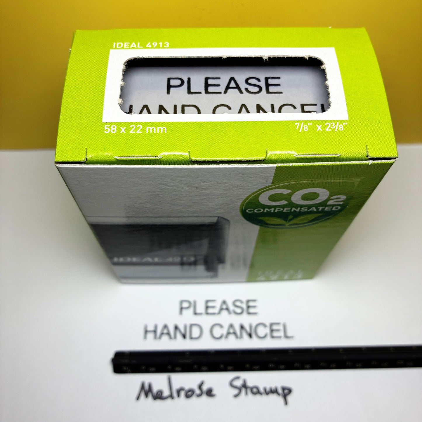 Please Hand Cancel stamp black ink large