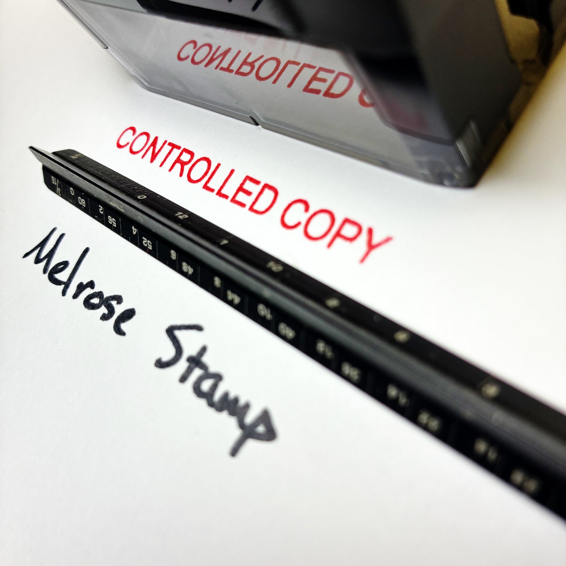 Controlled Copy stamp red ink large