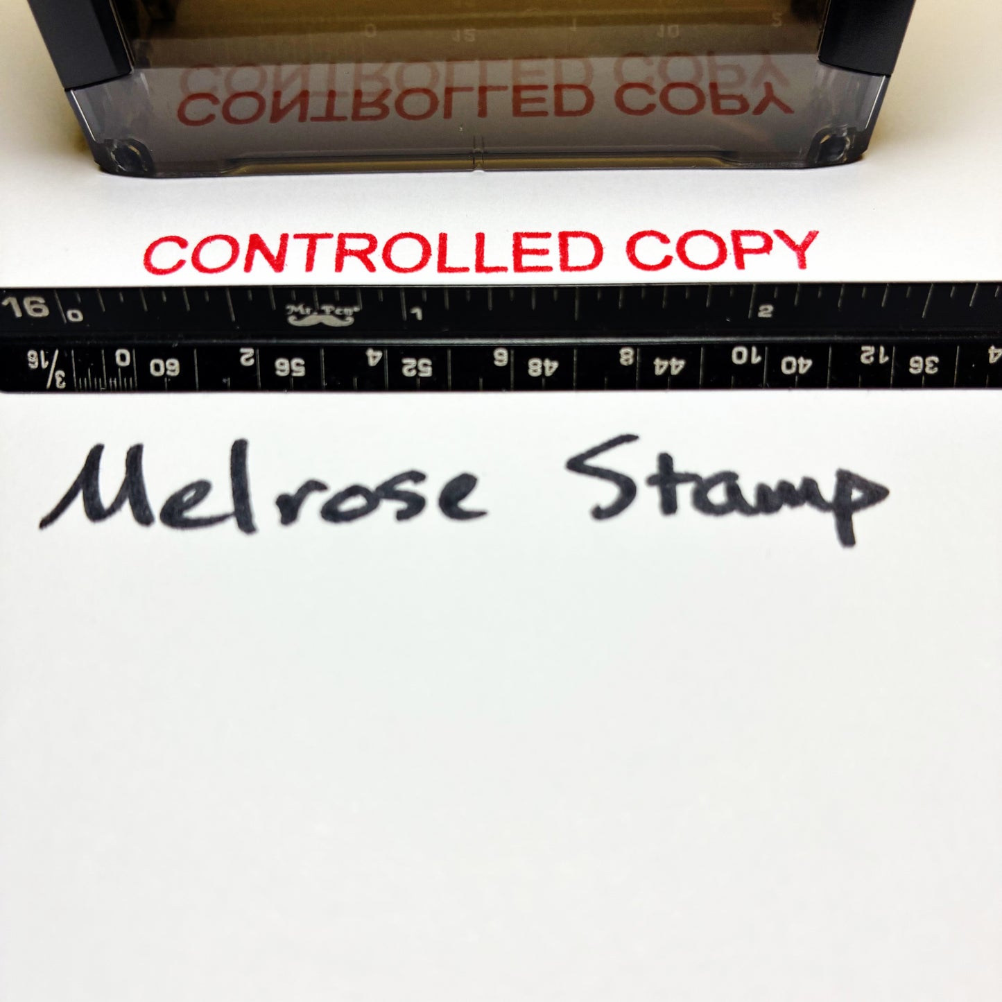 Controlled Copy stamp red ink large