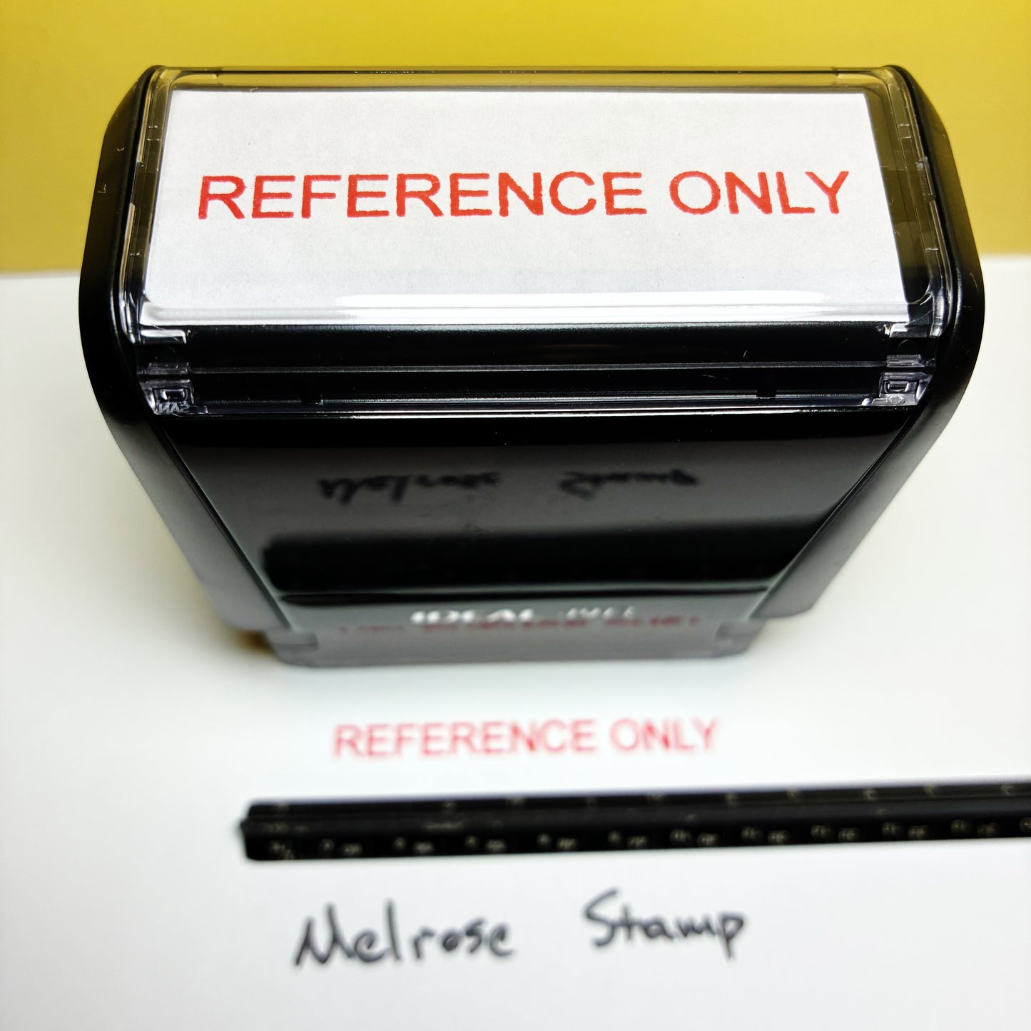 Reference Only stamp red ink large