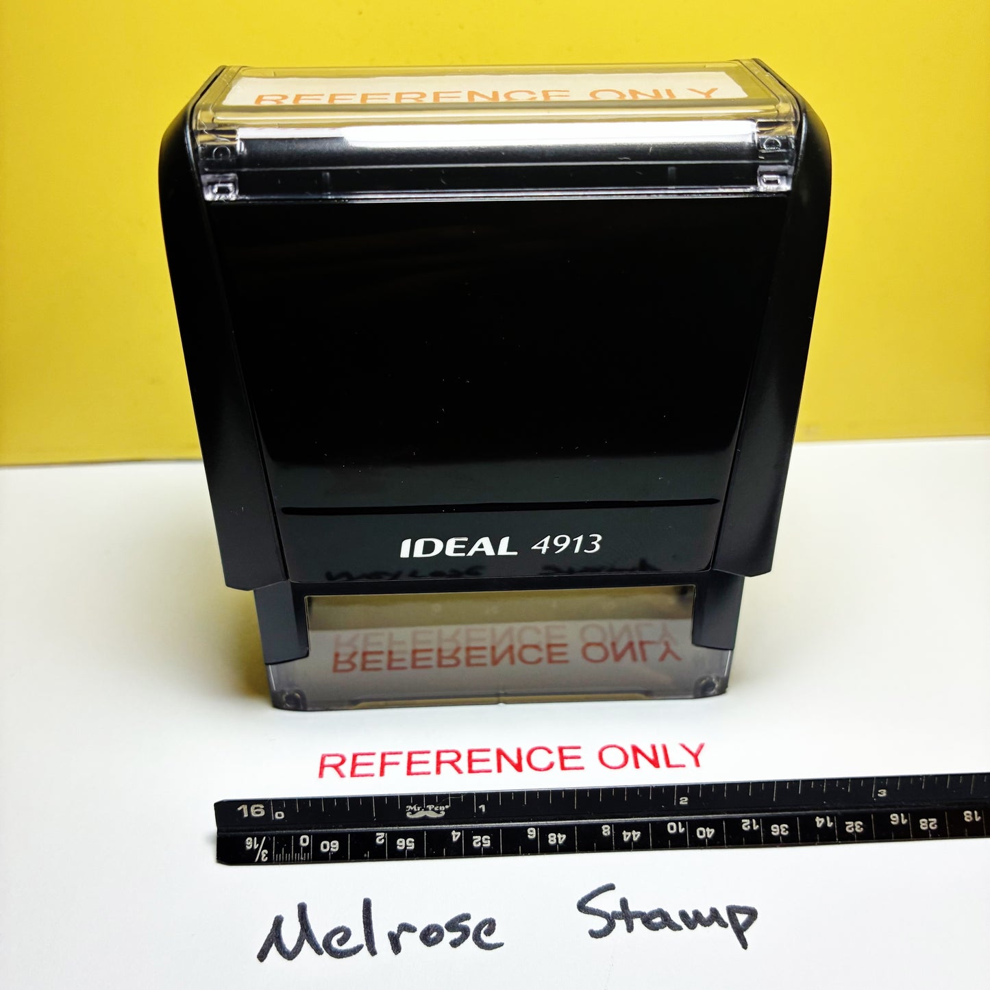 Reference Only stamp red ink large
