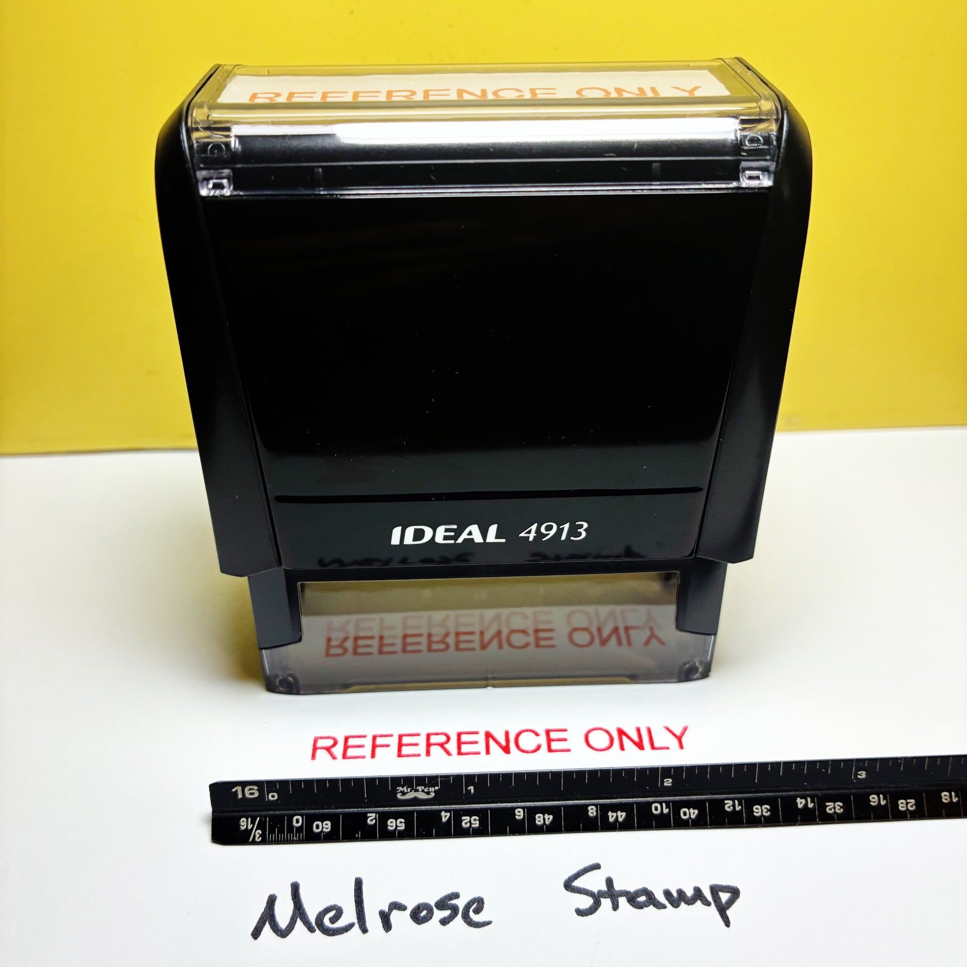 Reference Only stamp red ink large