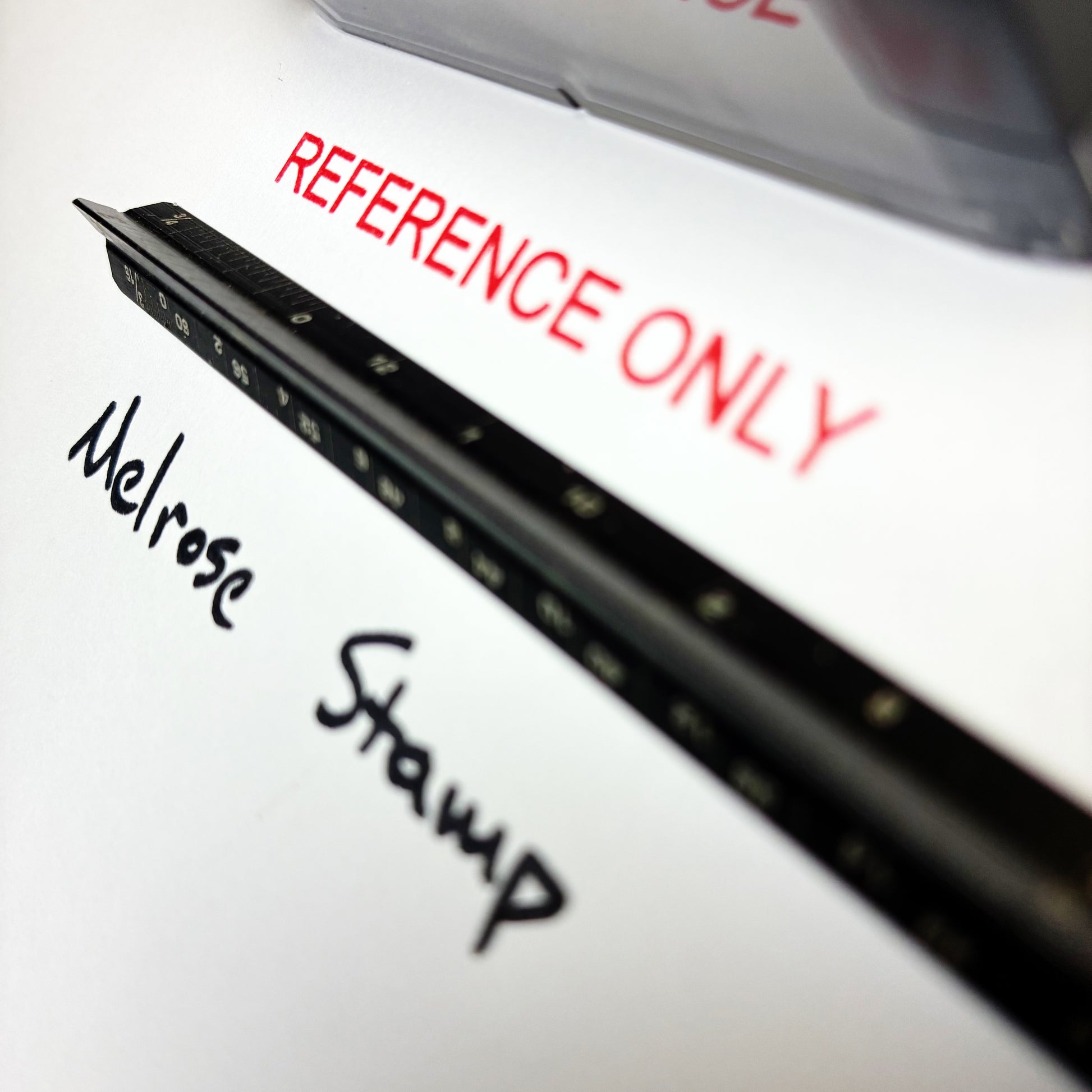 Reference Only stamp red ink large