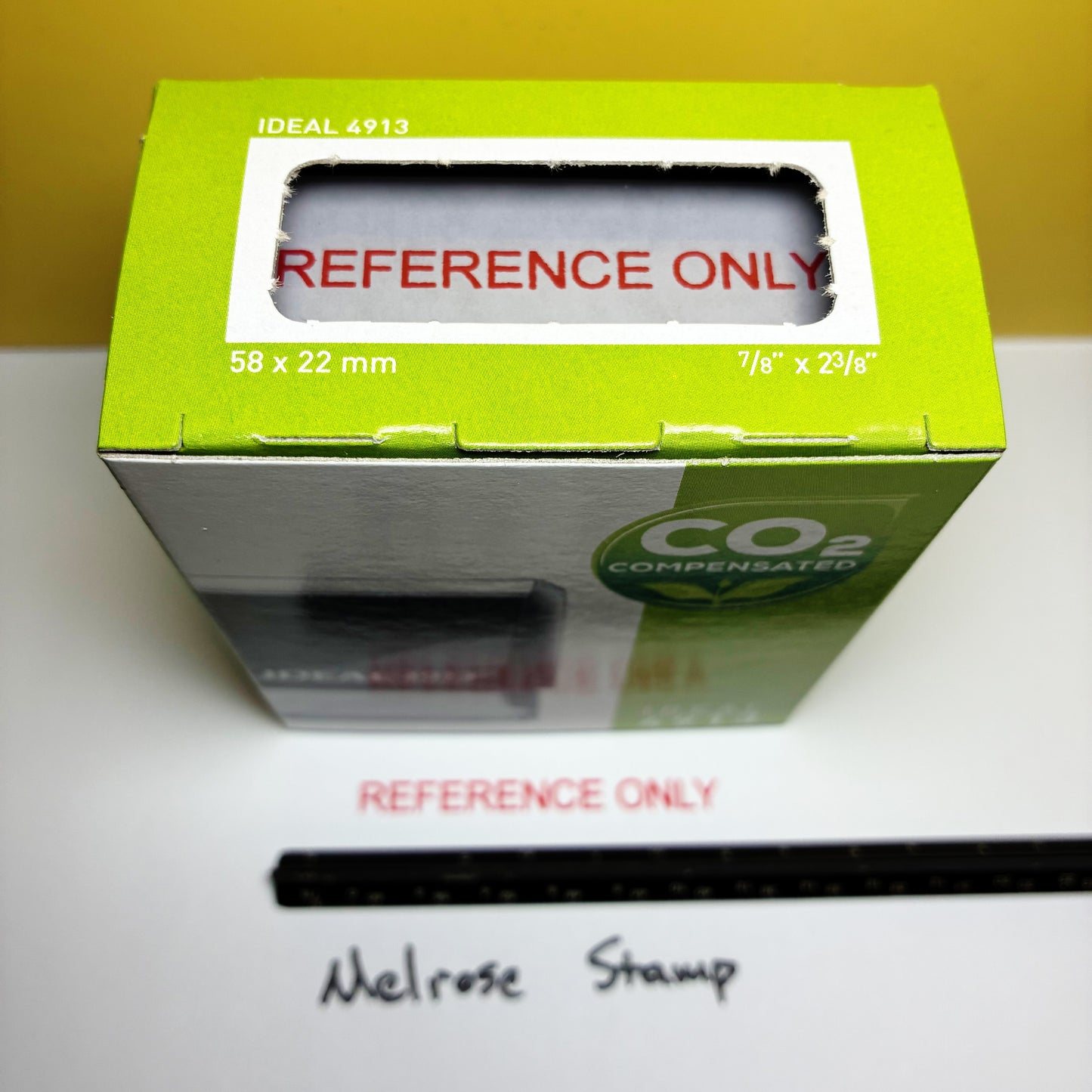 Reference Only stamp red ink large