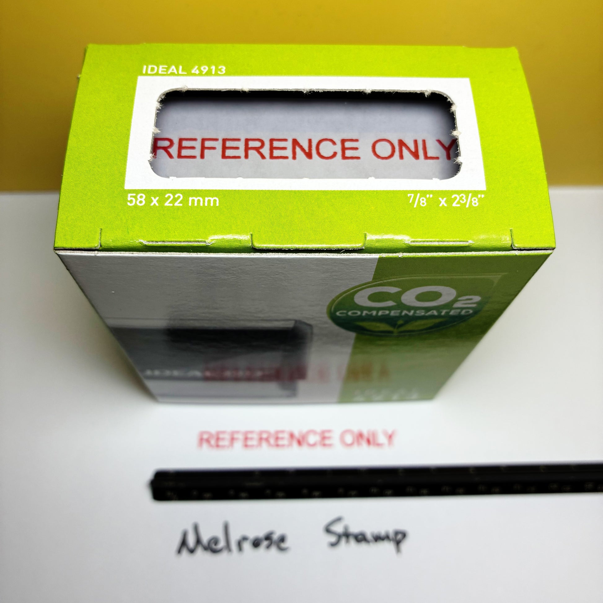Reference Only stamp red ink large