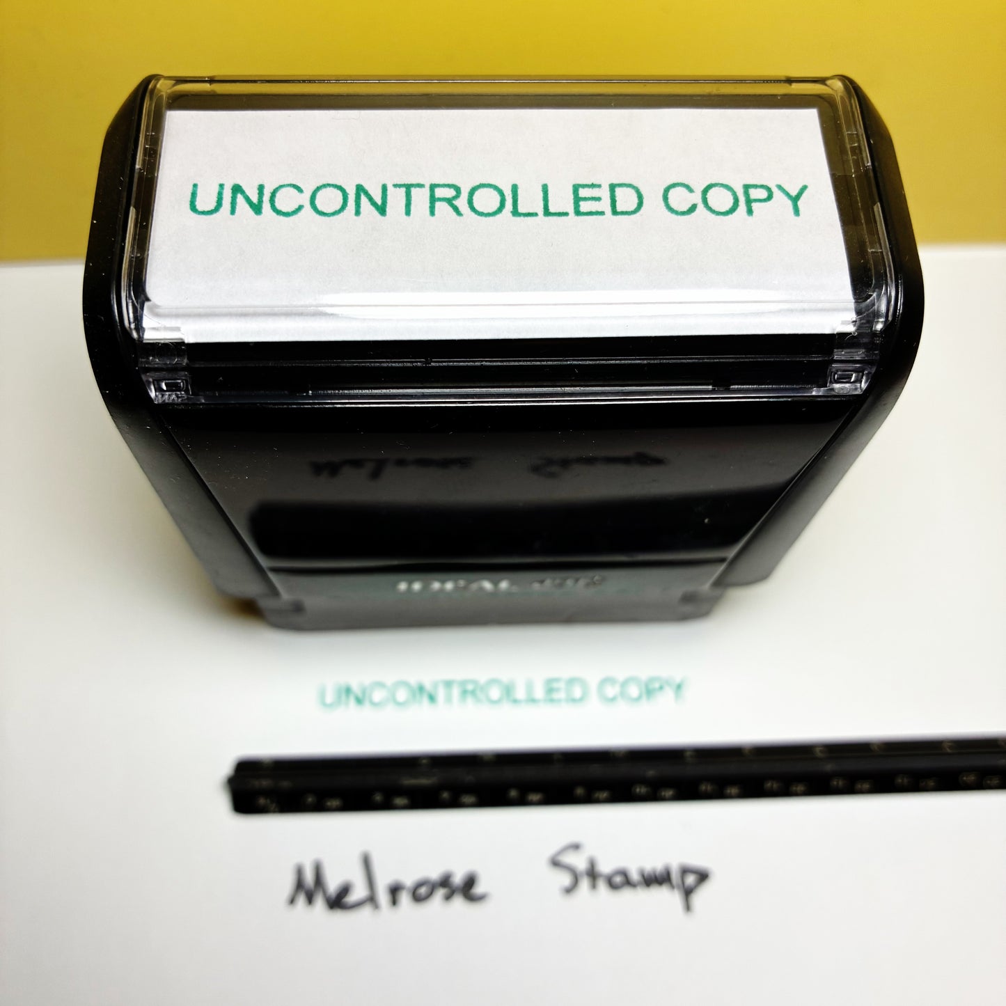 Uncontrolled Copy Rubber Stamp Self Inking Ideal 4913