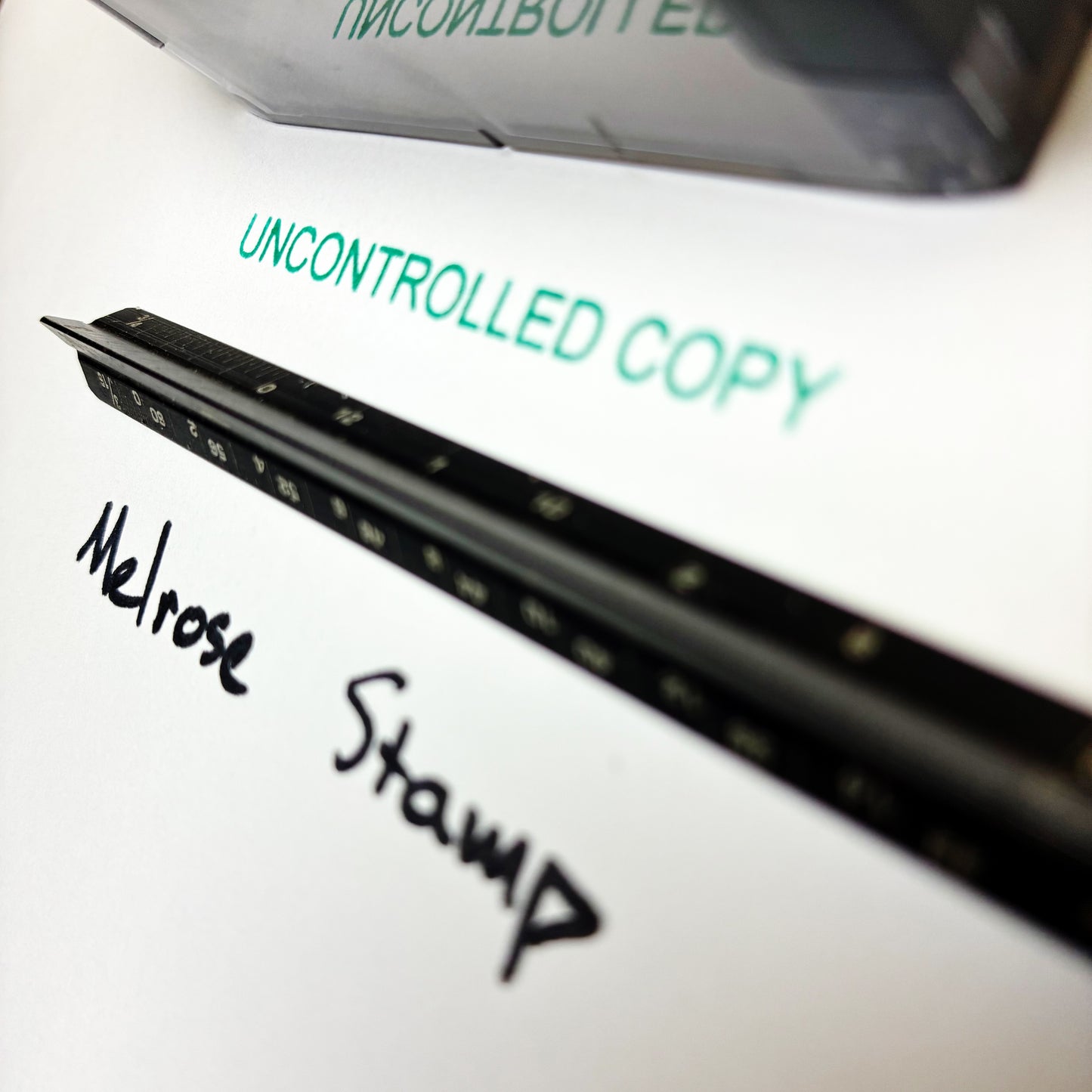 Uncontrolled Copy Rubber Stamp Self Inking Ideal 4913