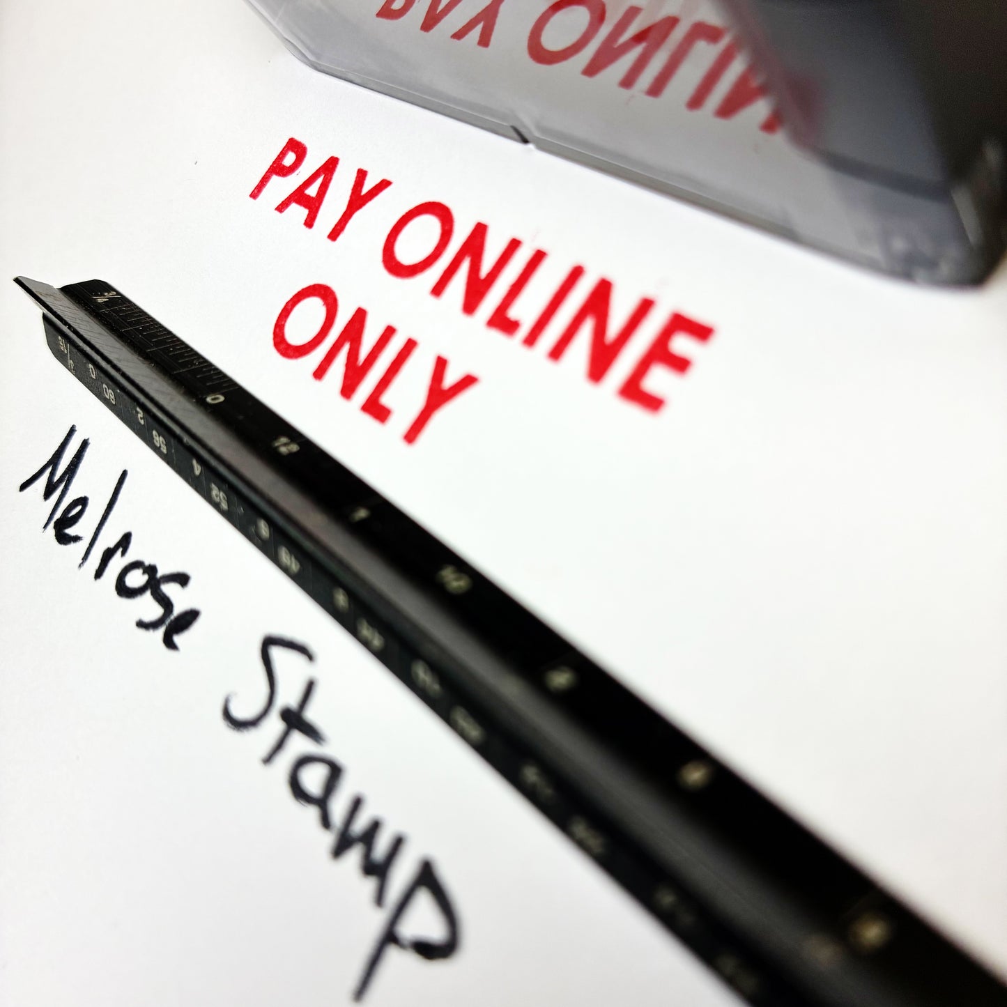 Pay Online Only Rubber Stamp Self Inking Ideal 4913