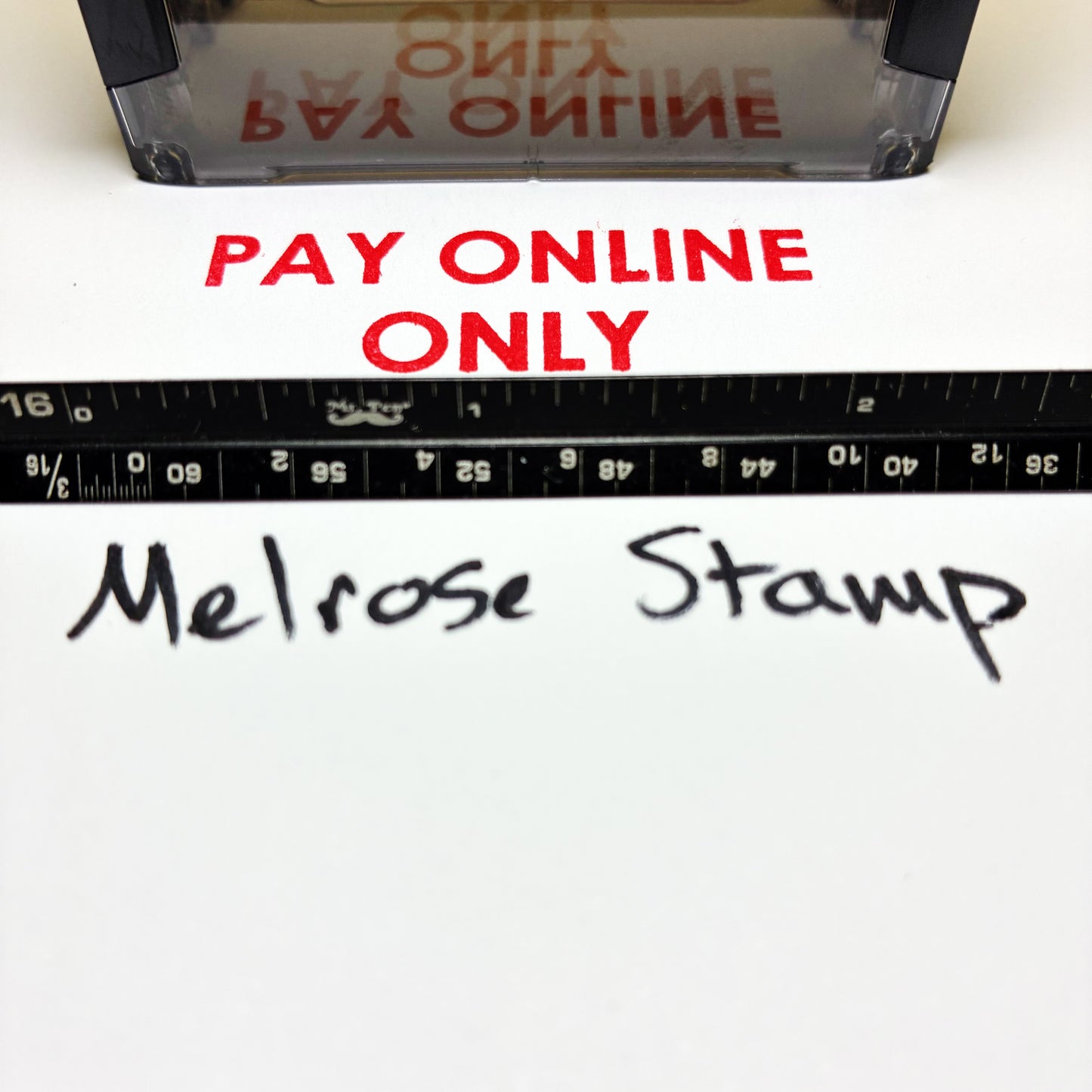 Pay Online Only Rubber Stamp Self Inking Ideal 4913