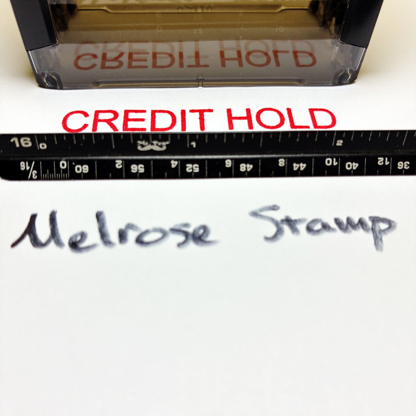 Credit Hold Rubber Stamp Self Inking Red Ink Ideal 4913