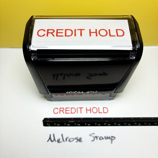 Credit Hold Rubber Stamp Self Inking Red Ink Ideal 4913