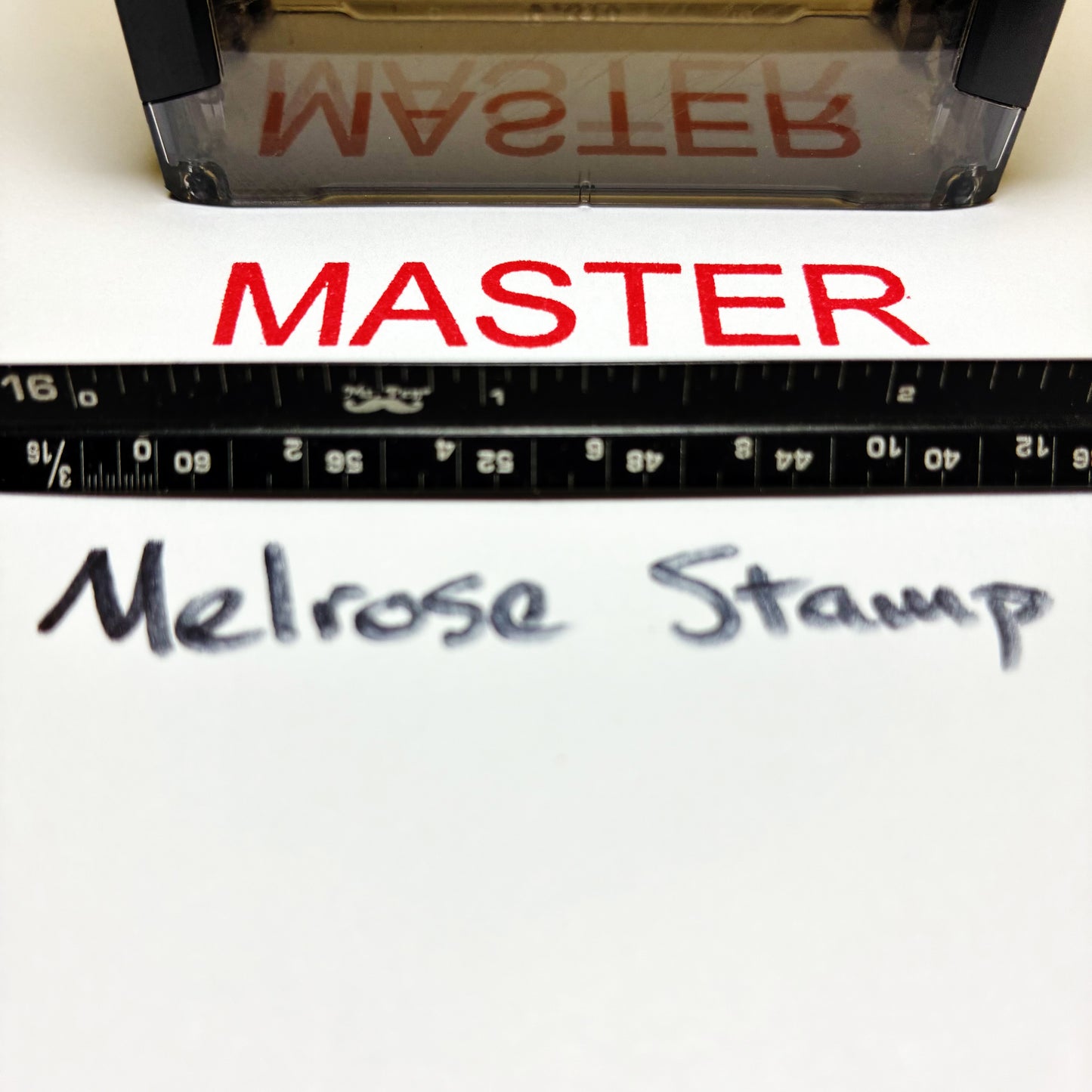 Master Rubber Stamp Self Inking Red Ink Ideal 4913