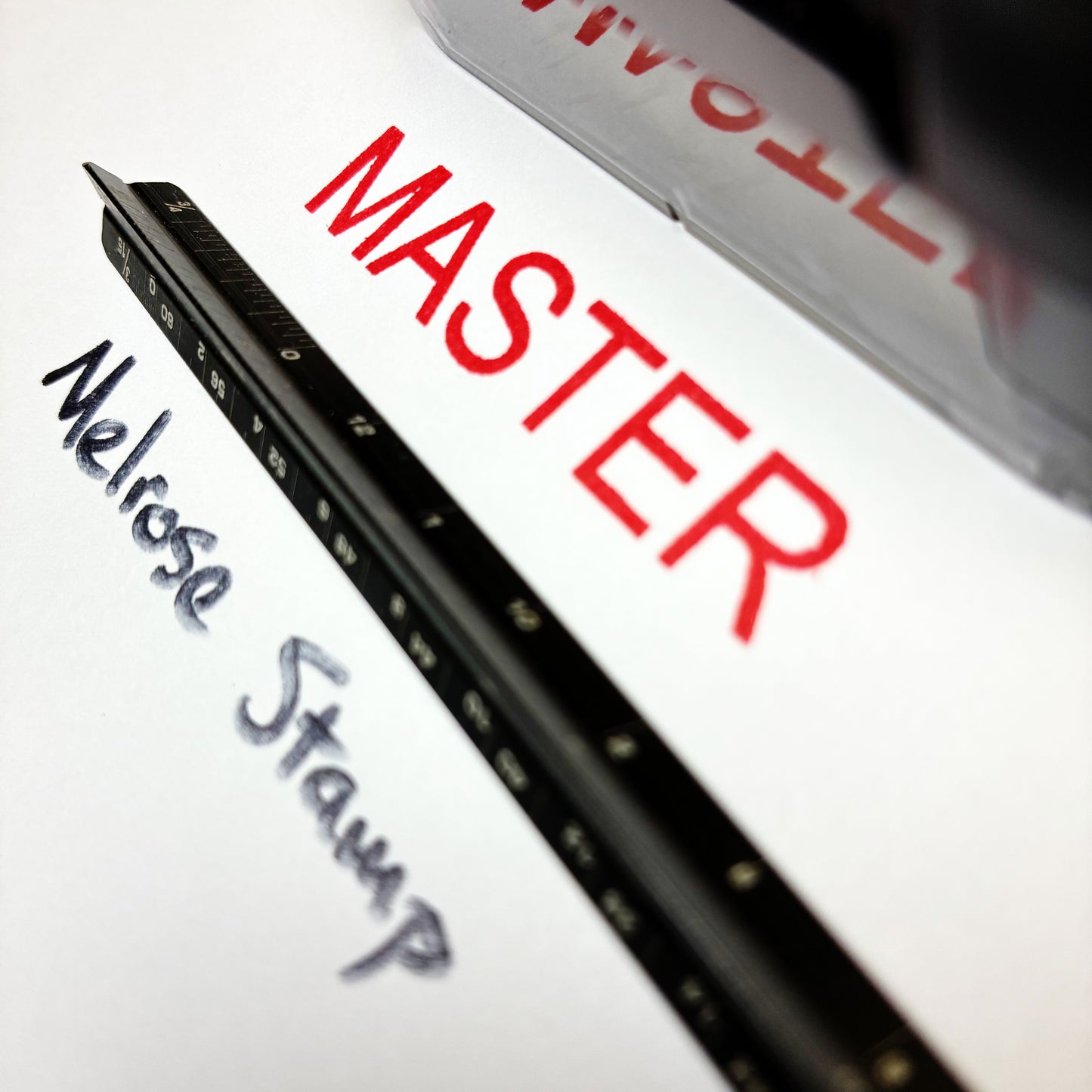 Master Rubber Stamp Self Inking Red Ink Ideal 4913