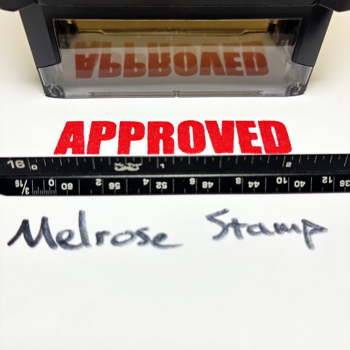 Approved Rubber Stamp Red Ink Self Inking Ideal 4913