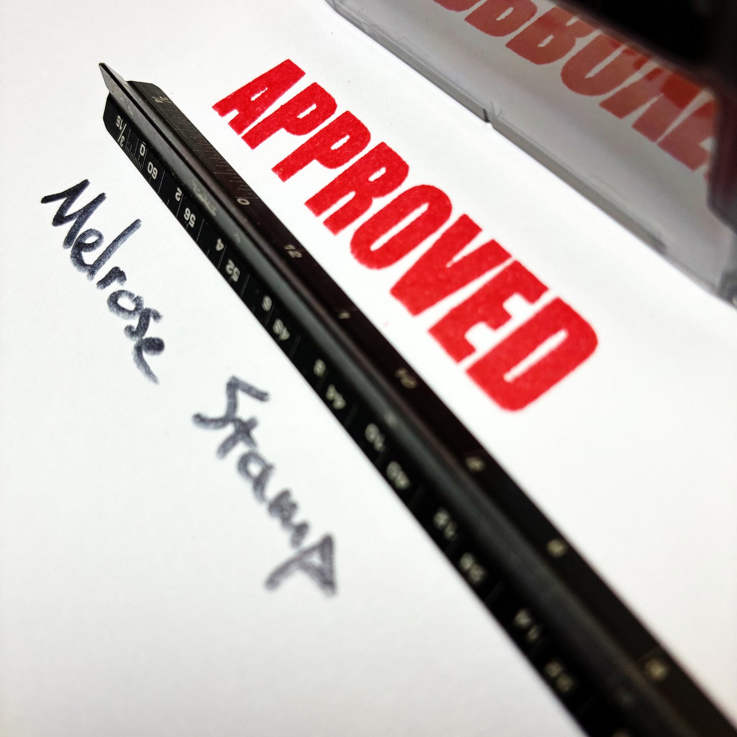 Approved Rubber Stamp Red Ink Self Inking Ideal 4913