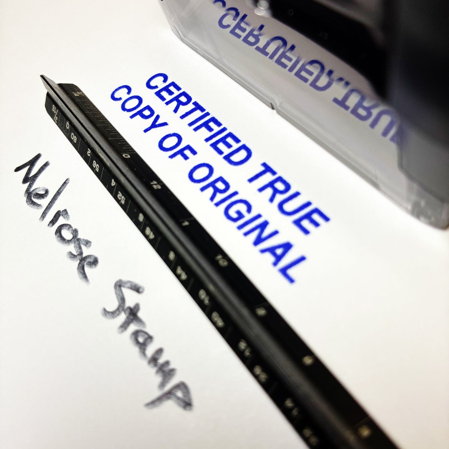 Certified True Copy Of Original Rubber Stamp Blue Ink Ideal 4913