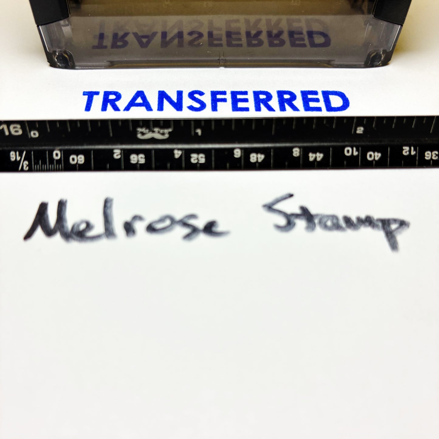 Transferred Rubber Stamp Blue Ink Self Inking Ideal 4913