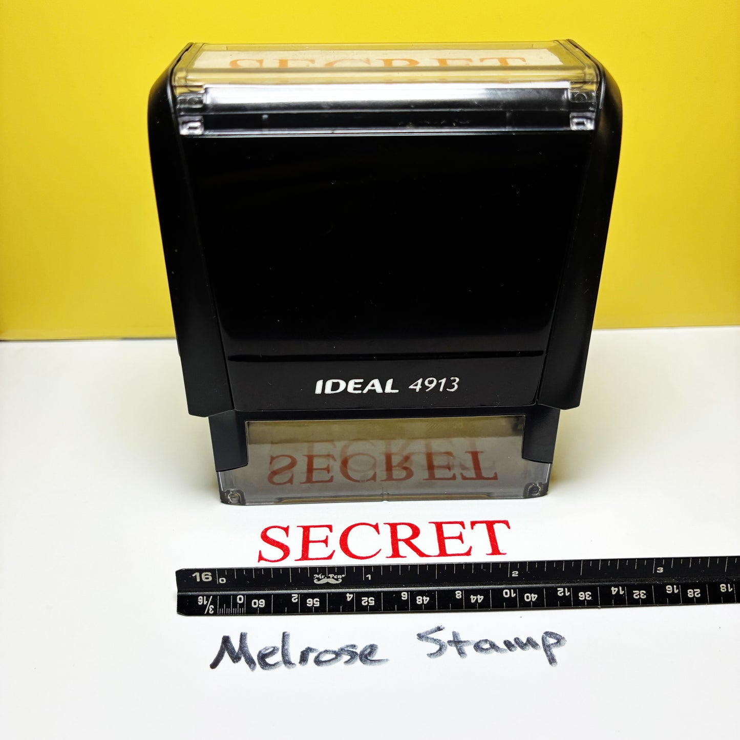 Secret Rubber Stamp Red Ink Self Inking Ideal 4913