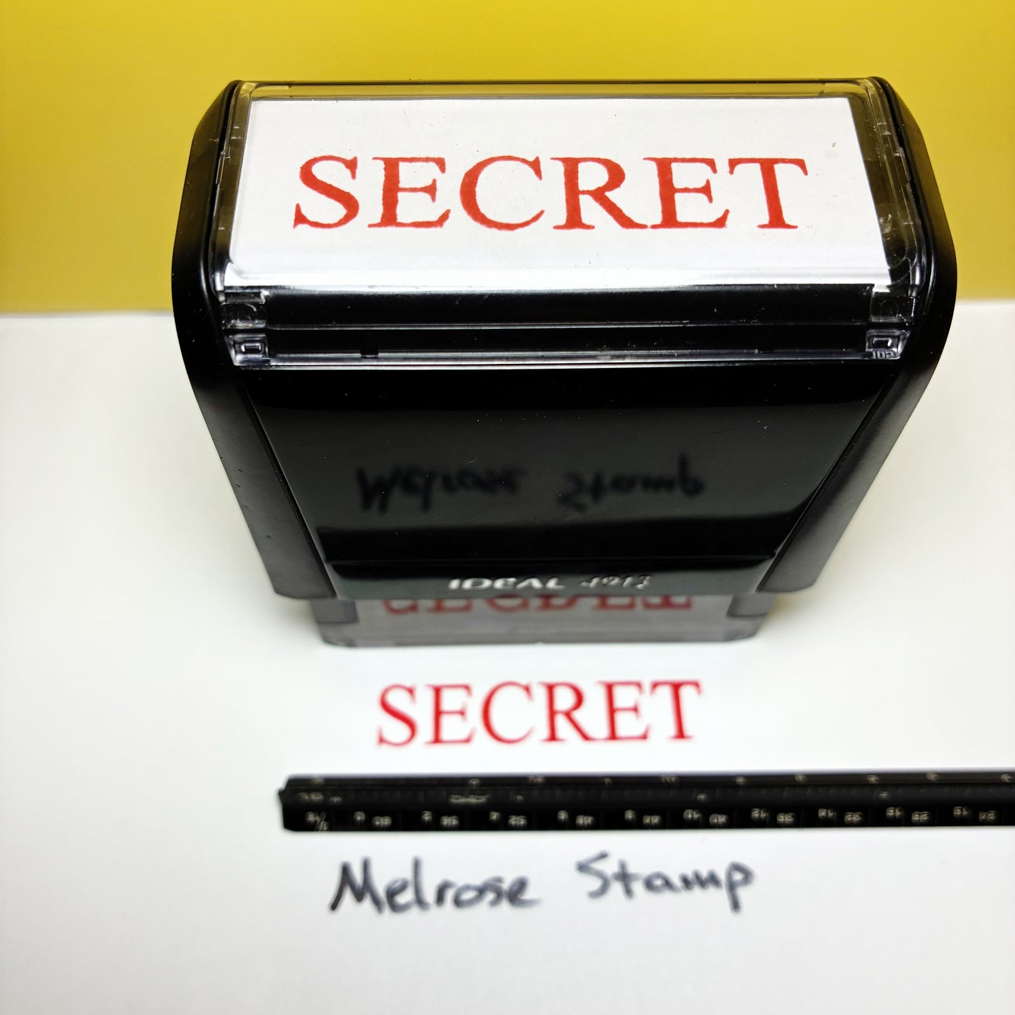 Secret Rubber Stamp Red Ink Self Inking Ideal 4913