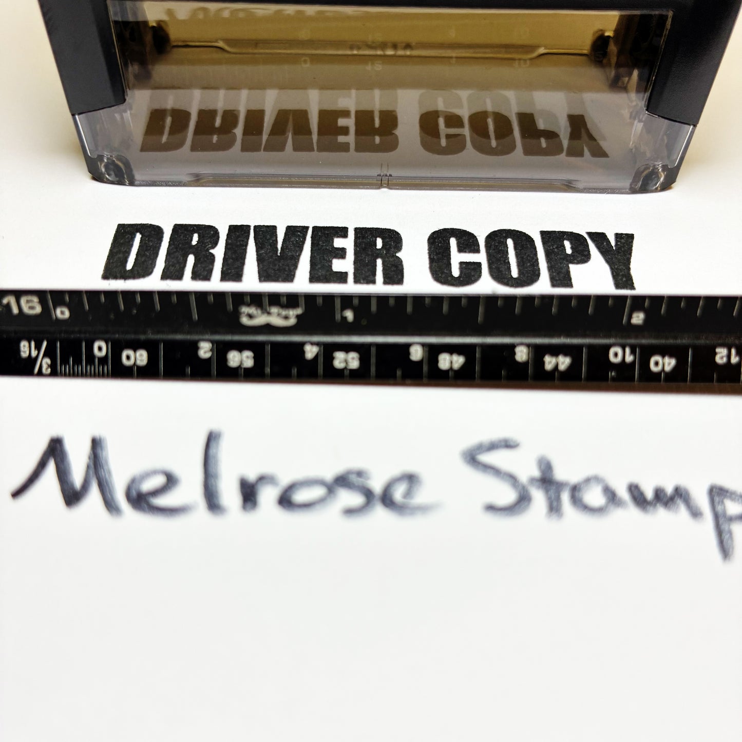 Driver Copy Rubber Stamp Black Ink Self Inking Ideal 4913