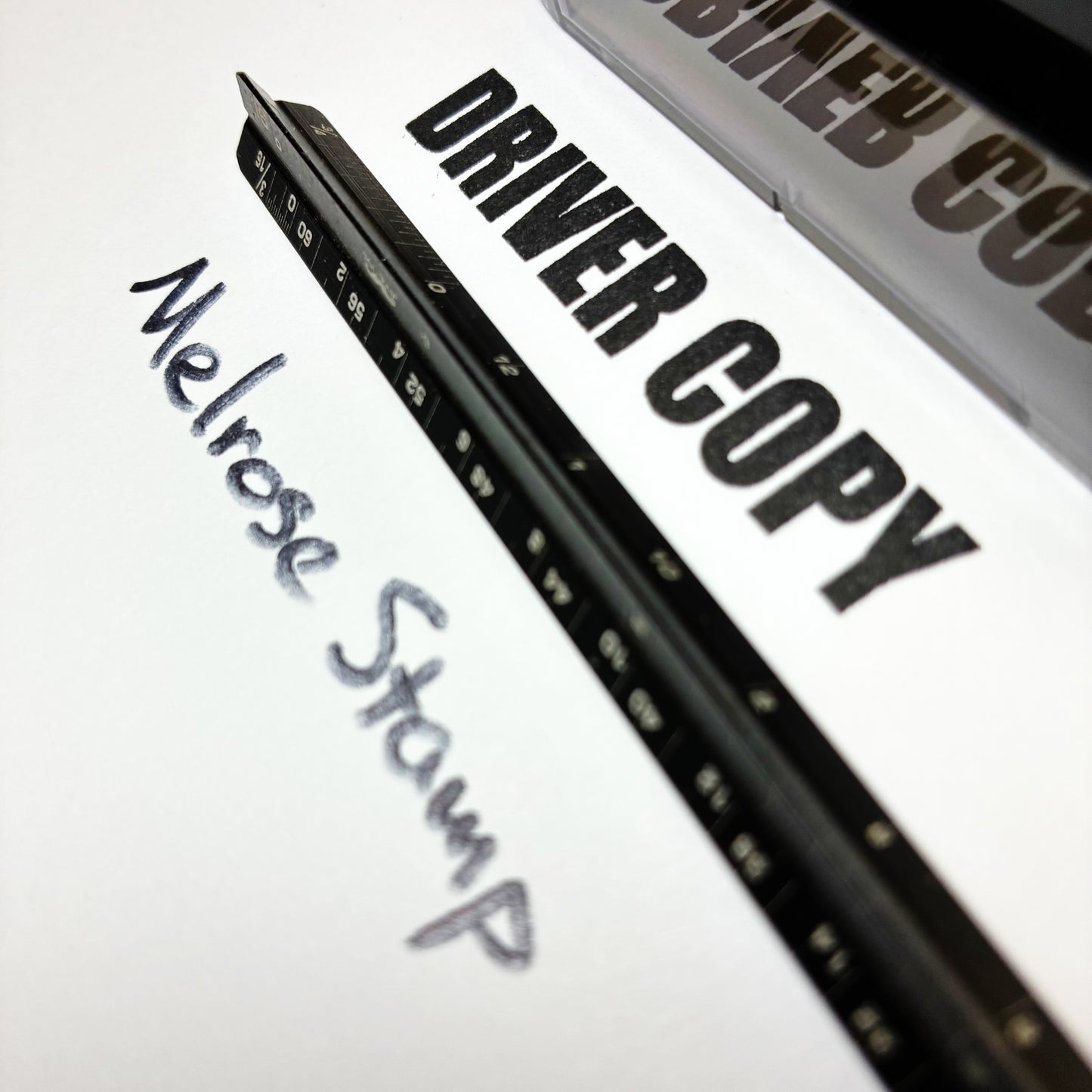 Driver Copy Rubber Stamp Black Ink Self Inking Ideal 4913