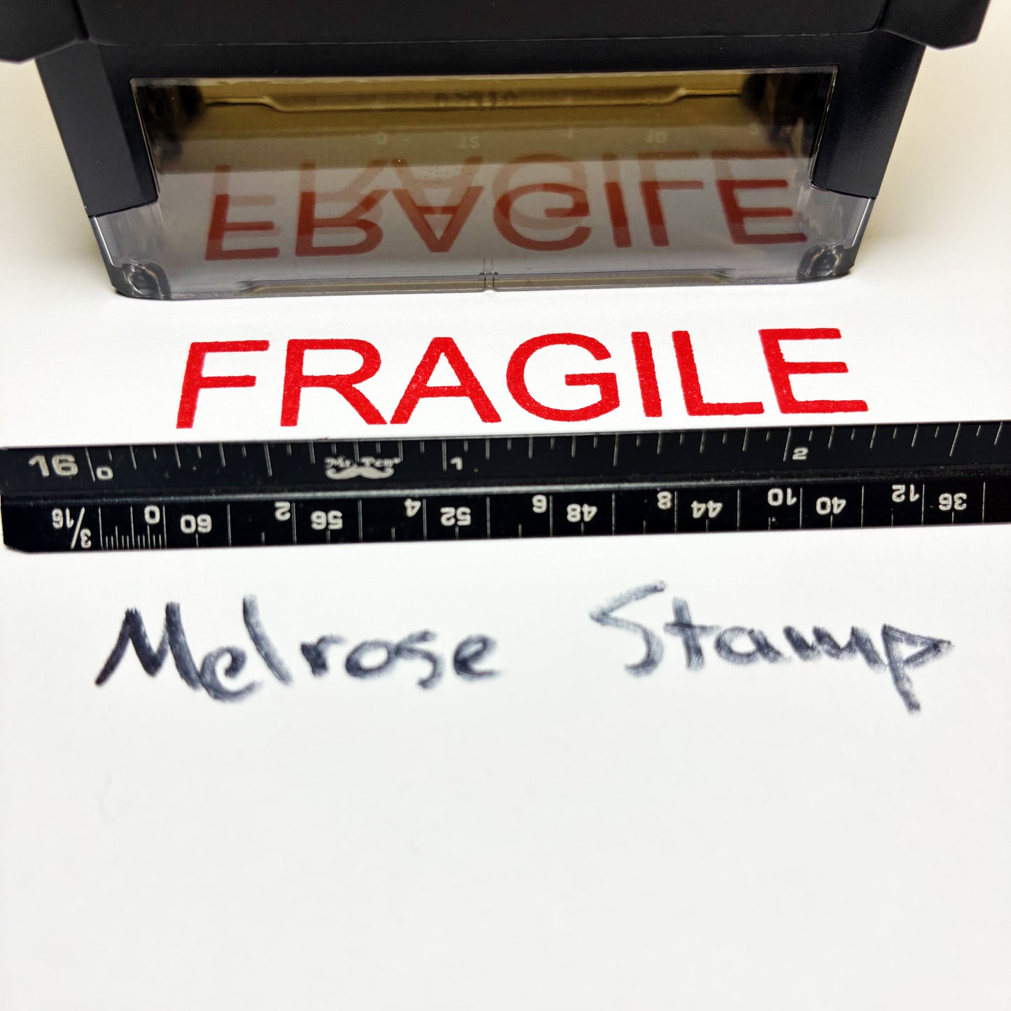 Fragile Rubber Stamp Red Ink Self Inking Ideal 4913