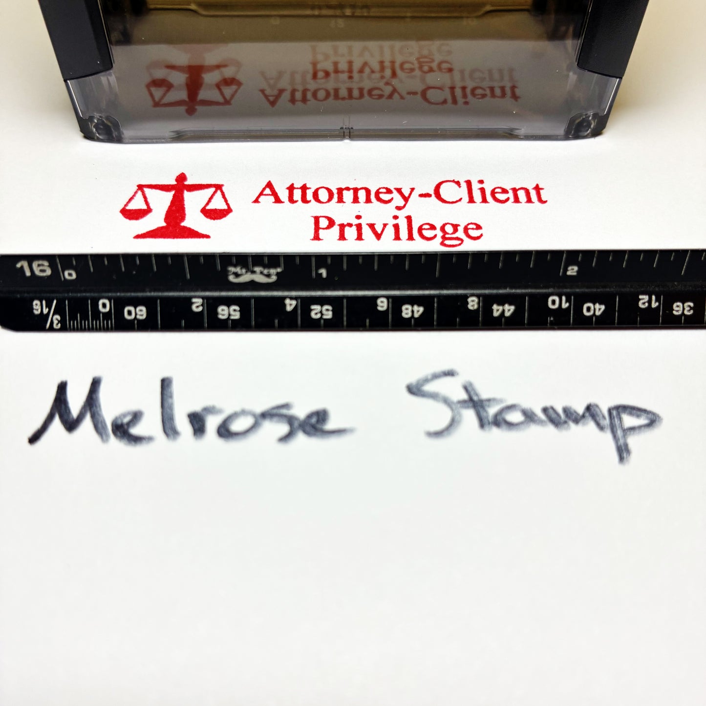 Attorney Client Privilege Rubber Stamp Red Ink Self Inking Ideal 4913