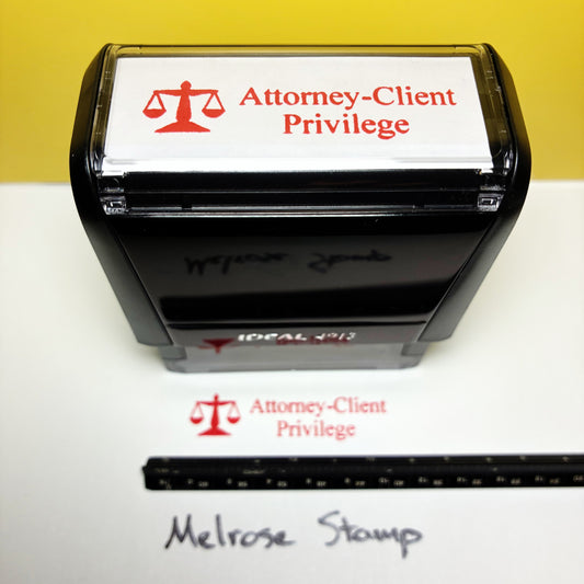Attorney Client Privilege Rubber Stamp Red Ink Self Inking Ideal 4913