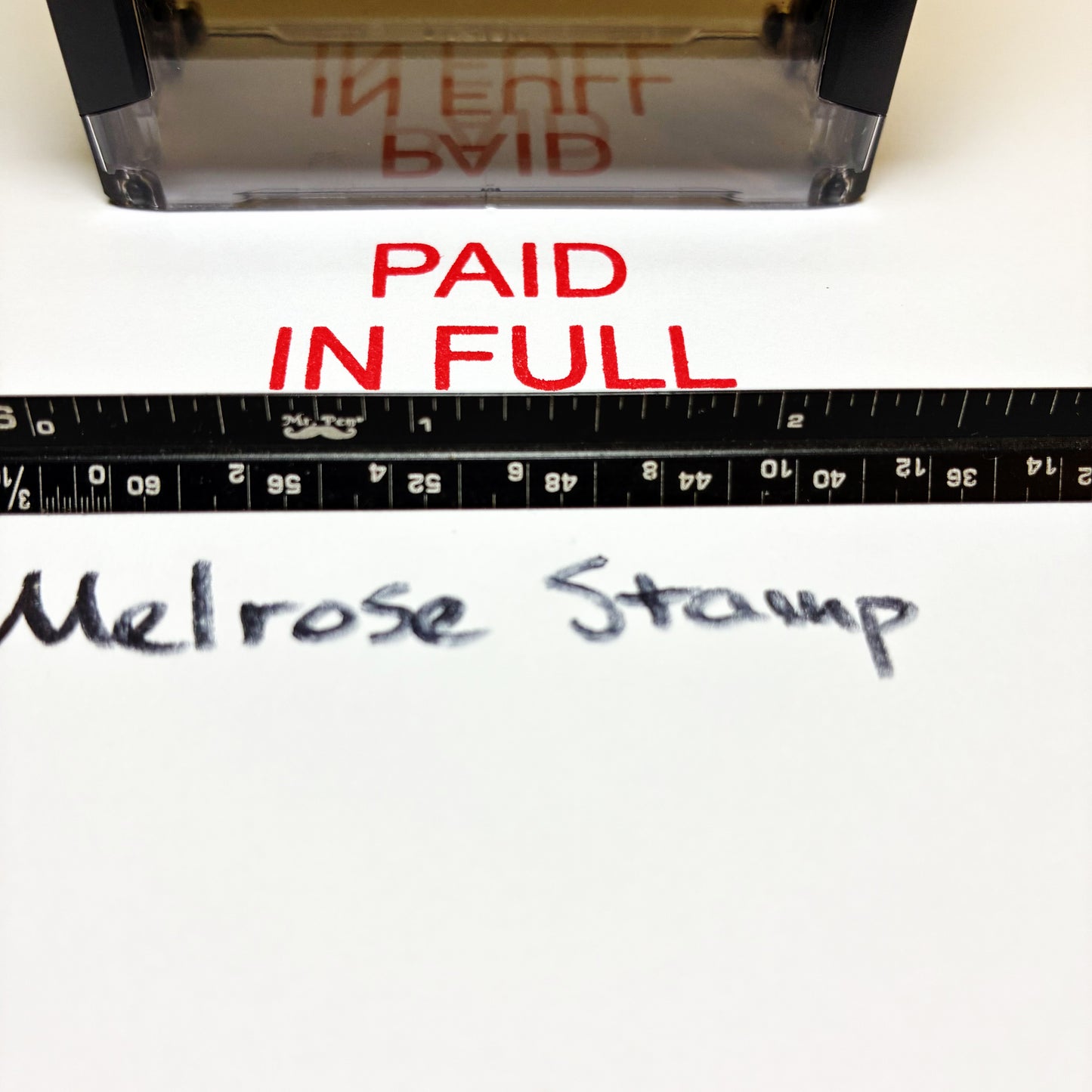 Paid In Full Rubber Stamp Red Ink Self Inking Ideal 4913