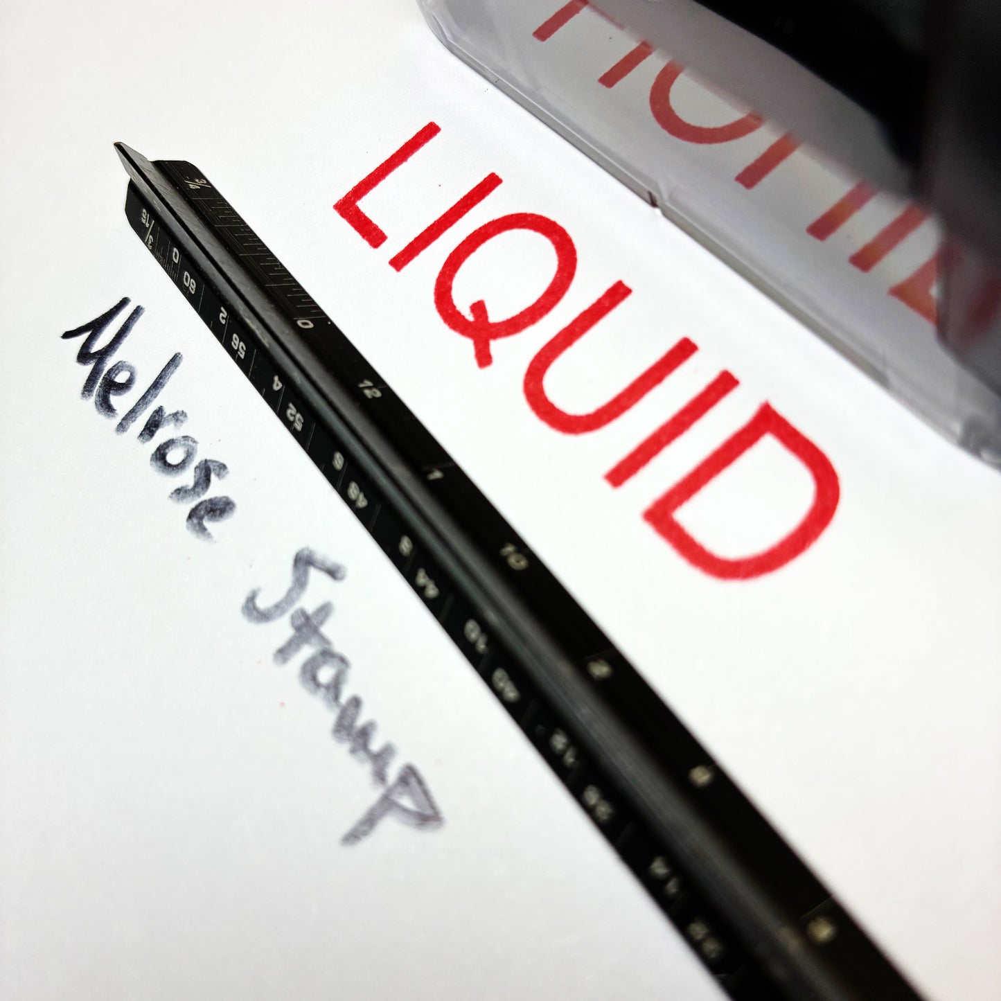 Liquid Rubber Stamp Red Ink Self Inking Ideal 4913