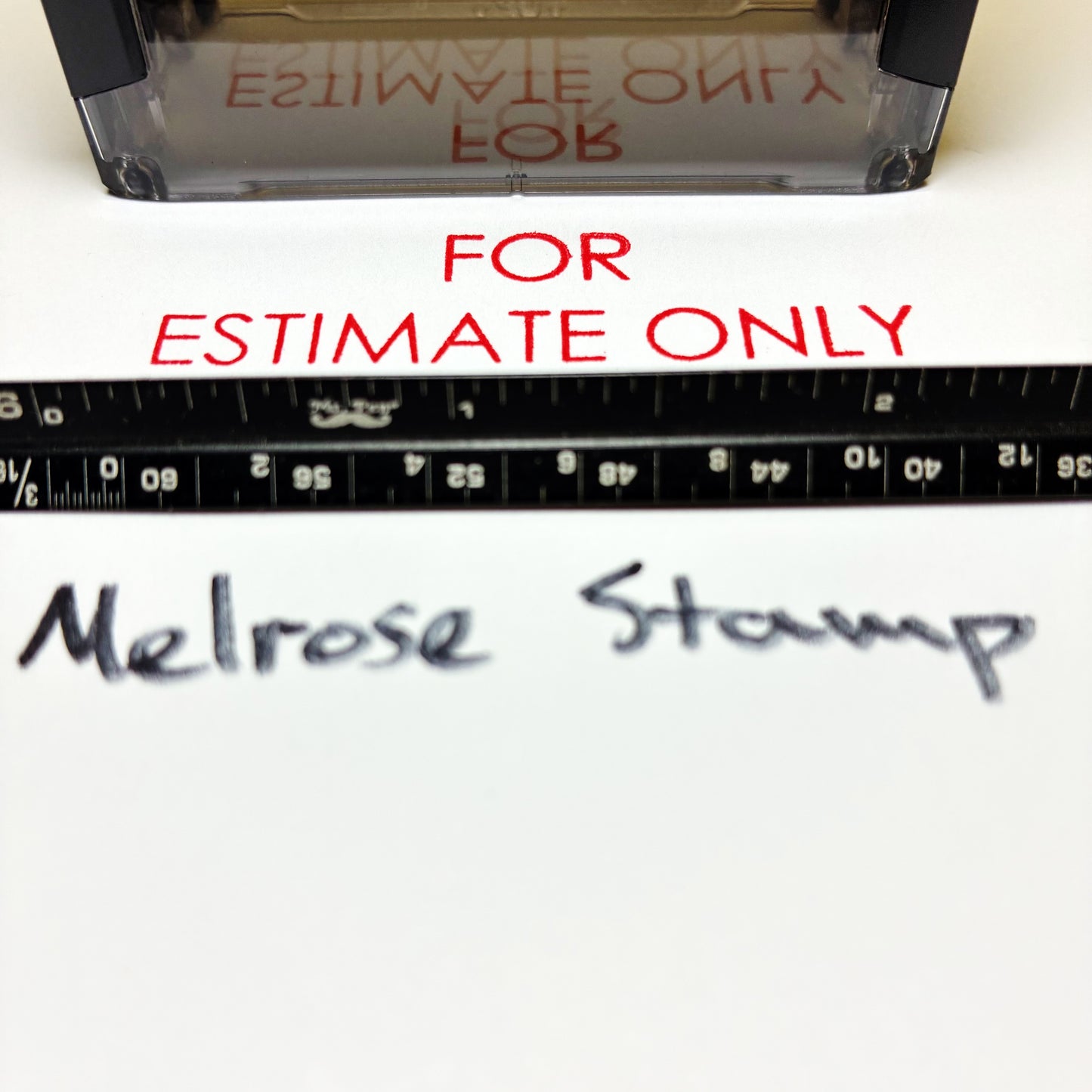 For Estimate Only Rubber Stamp Red Ink Self Inking Ideal 4913