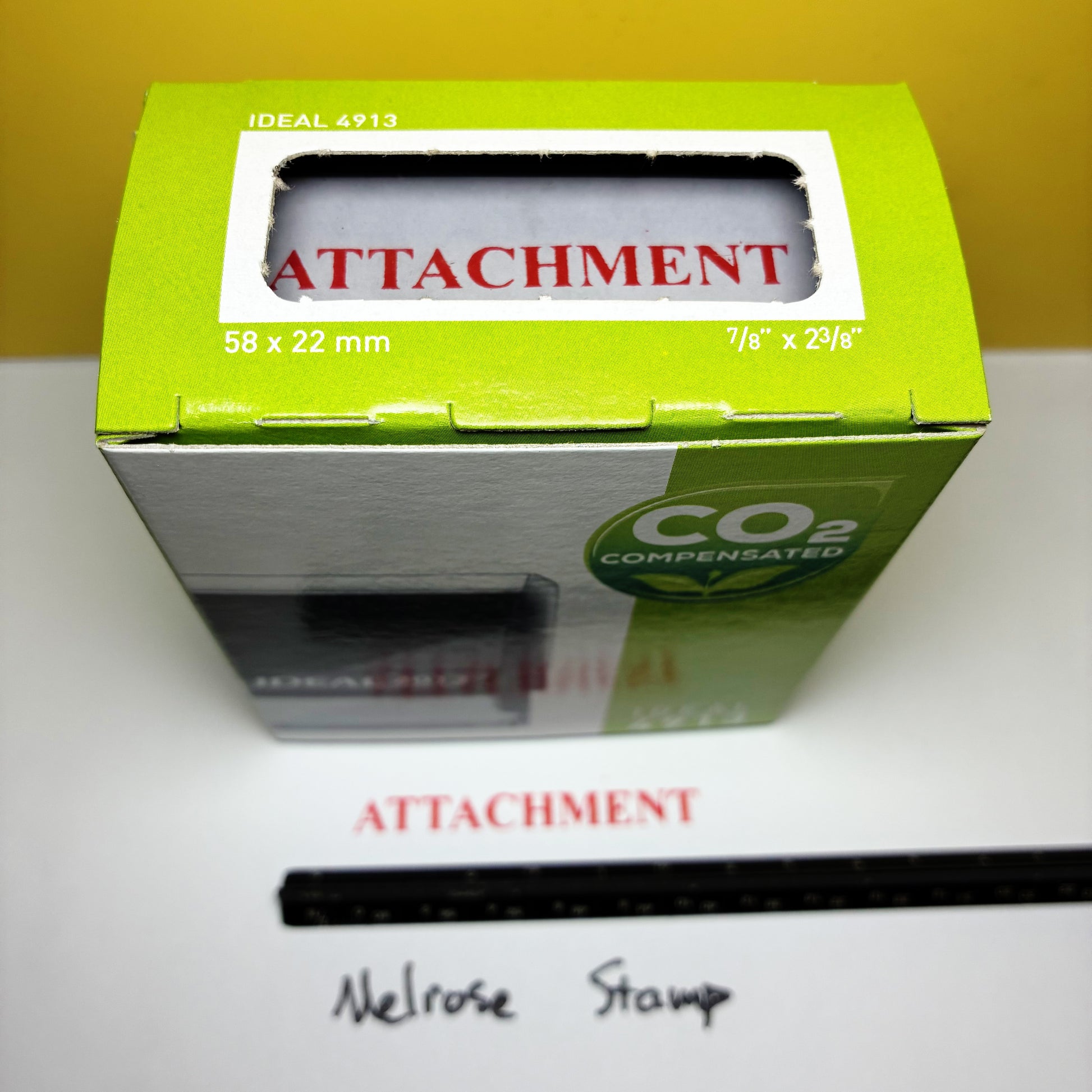 Attachment stamp in the box