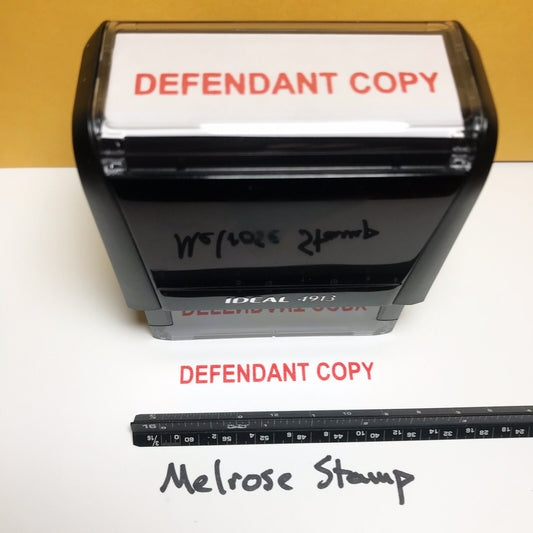 Defendant copy impression on paper