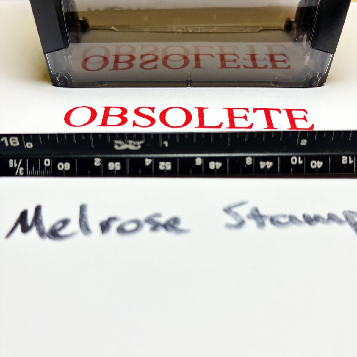 Obsolete Rubber Stamp Self Inking Ideal 4913 - Melrose Stamp Co
