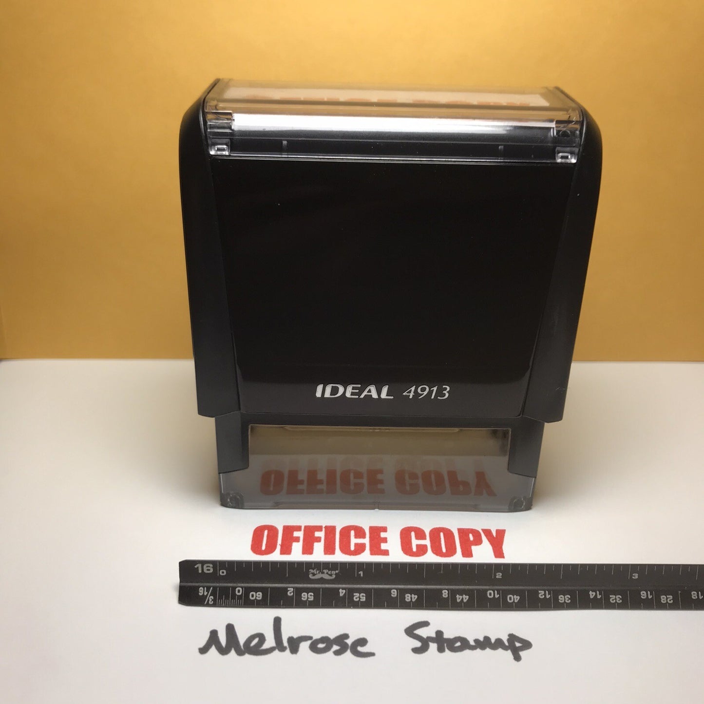 Office Copy stamp from the front