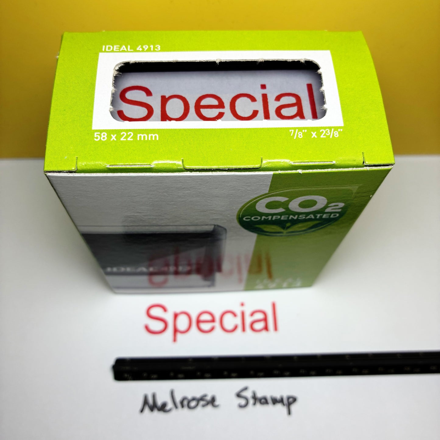 Special Rubber Stamp Self Inking Ideal 4913